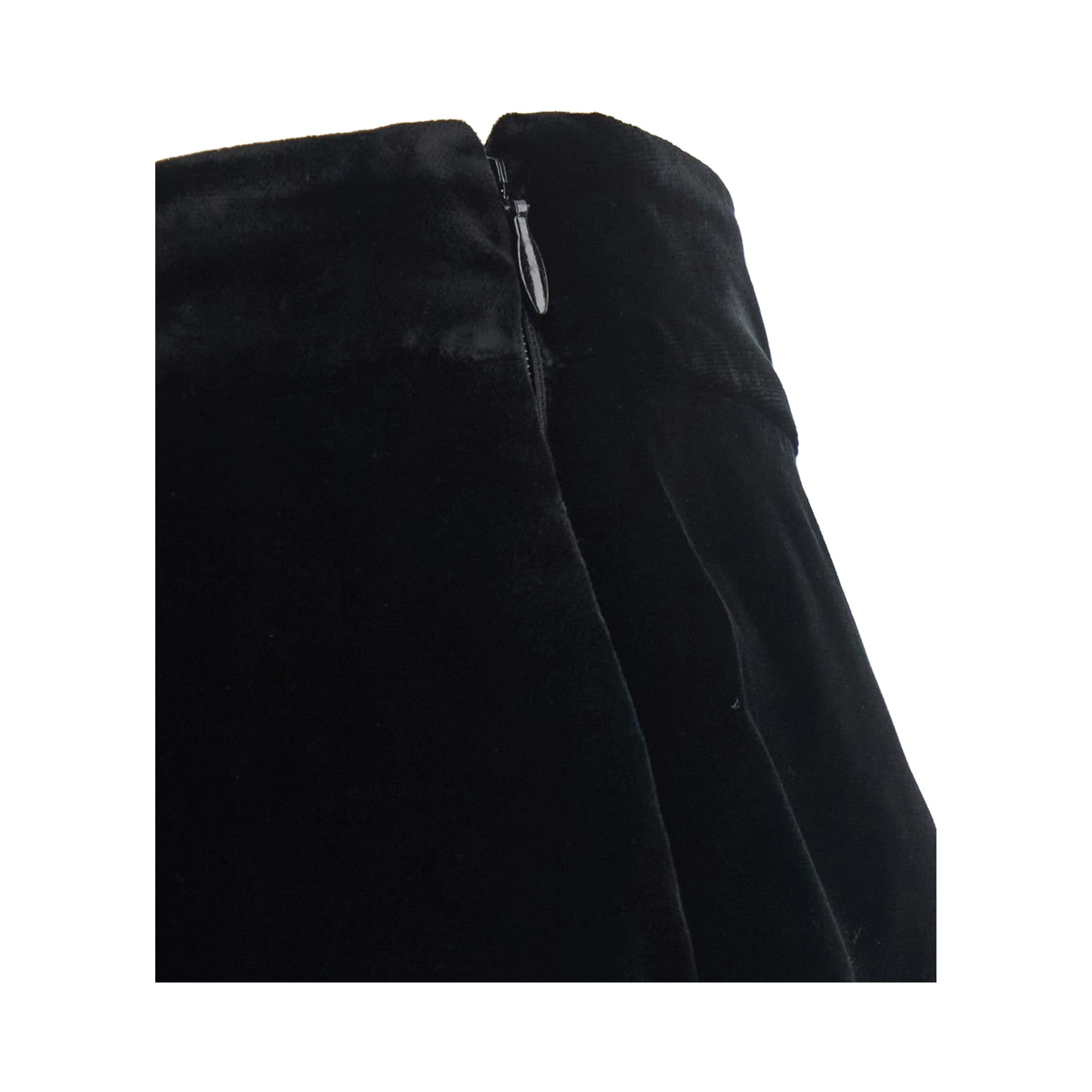 Black Shorts with hidden side closure and wide leg in Blend viscose women