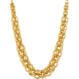Necklace with 18k gold pendant is characterized by an elegant and metallic design, suitable for women