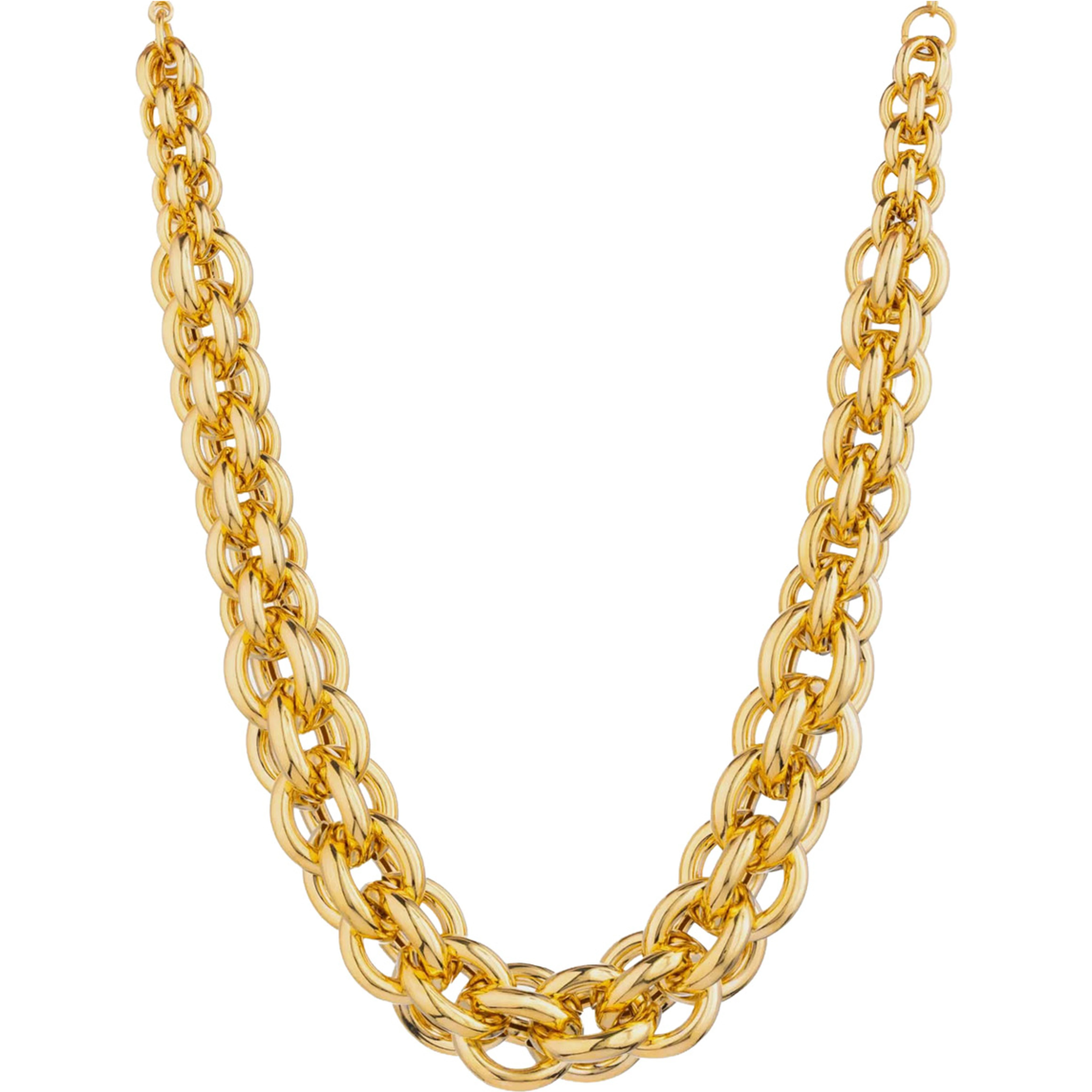Necklace with 18k gold pendant is characterized by an elegant and metallic design, suitable for women