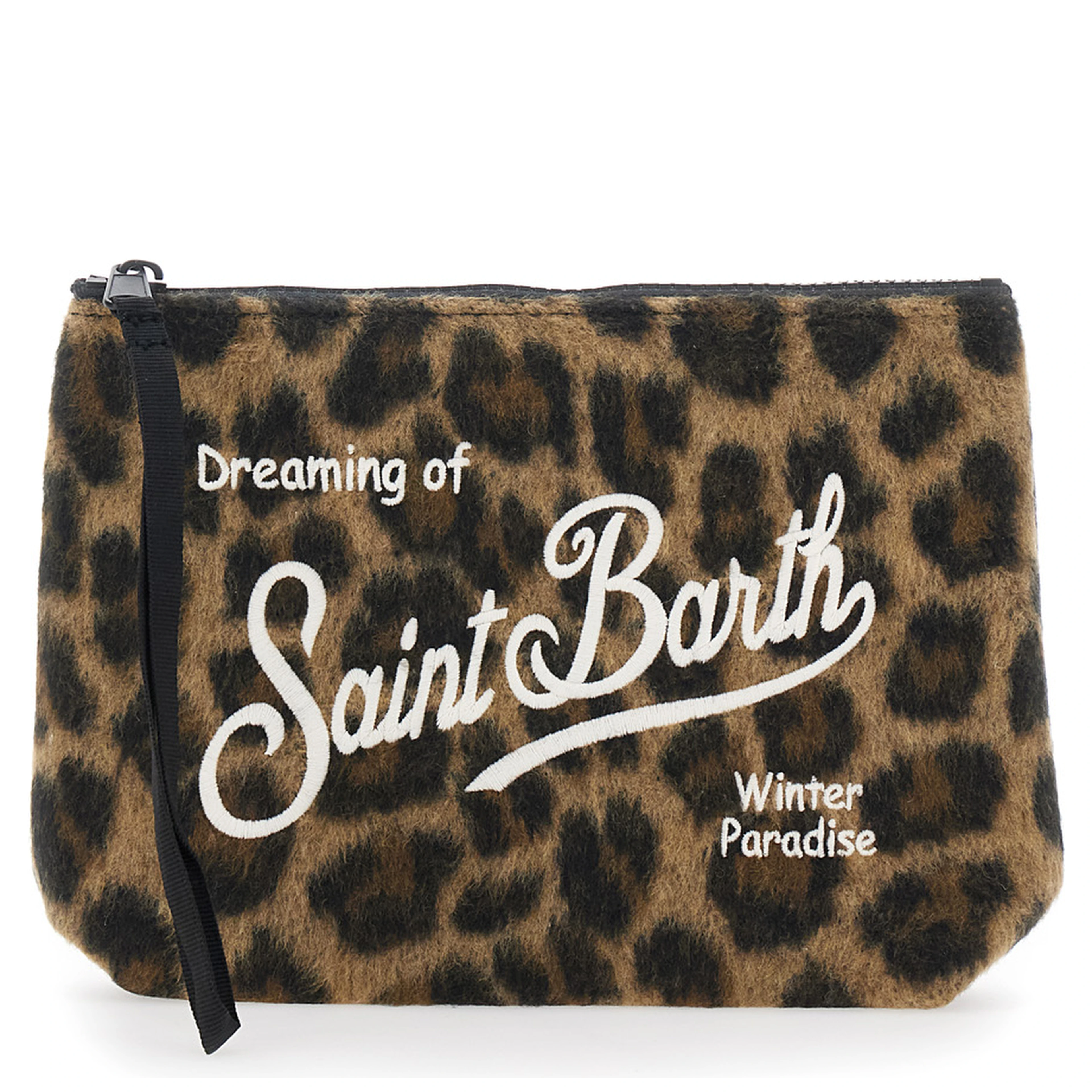 ALINE FELT clutch with embroidery and multicolored tech fabric for girls