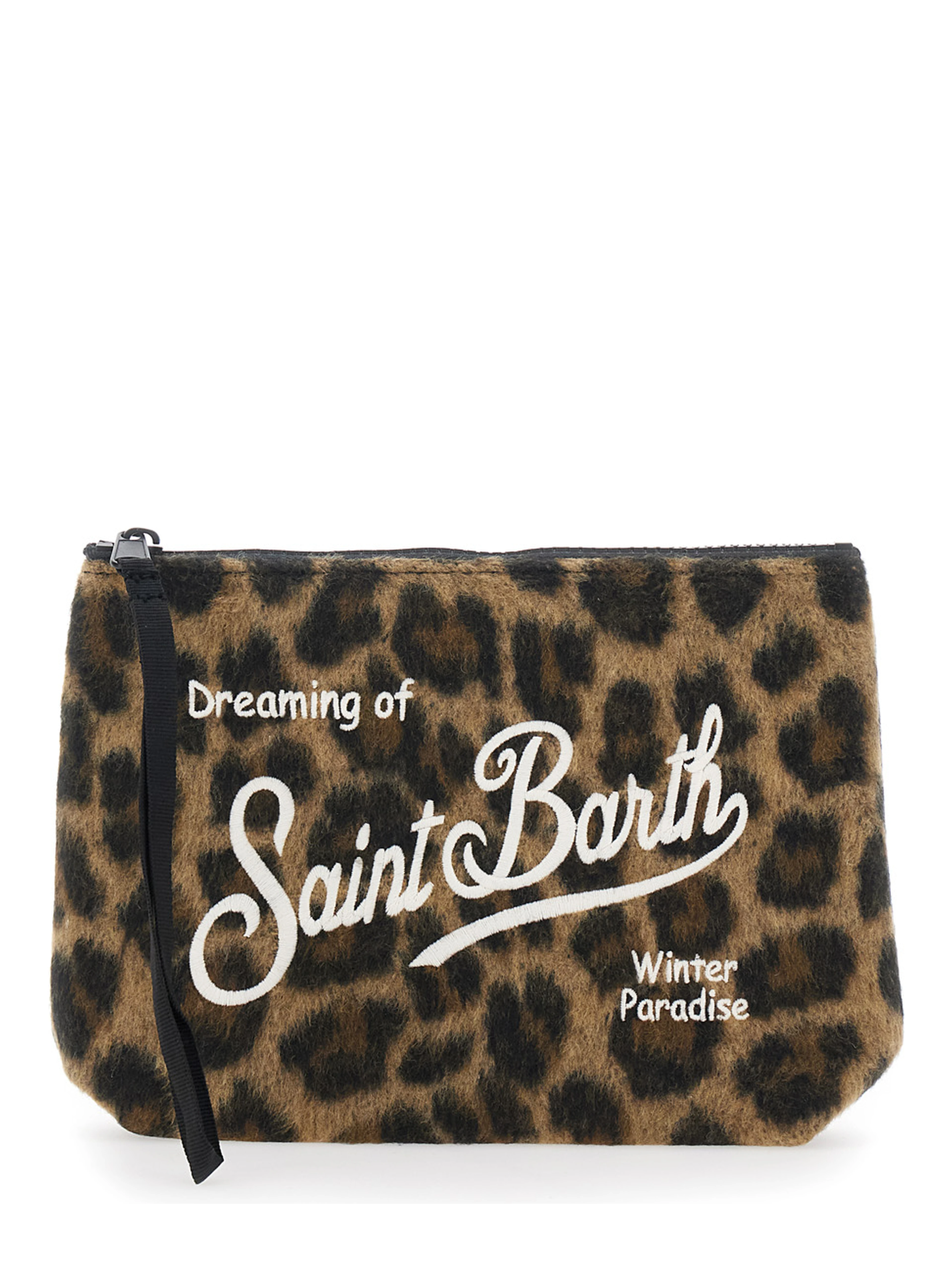 ALINE FELT clutch with embroidery and multicolored tech fabric for girls