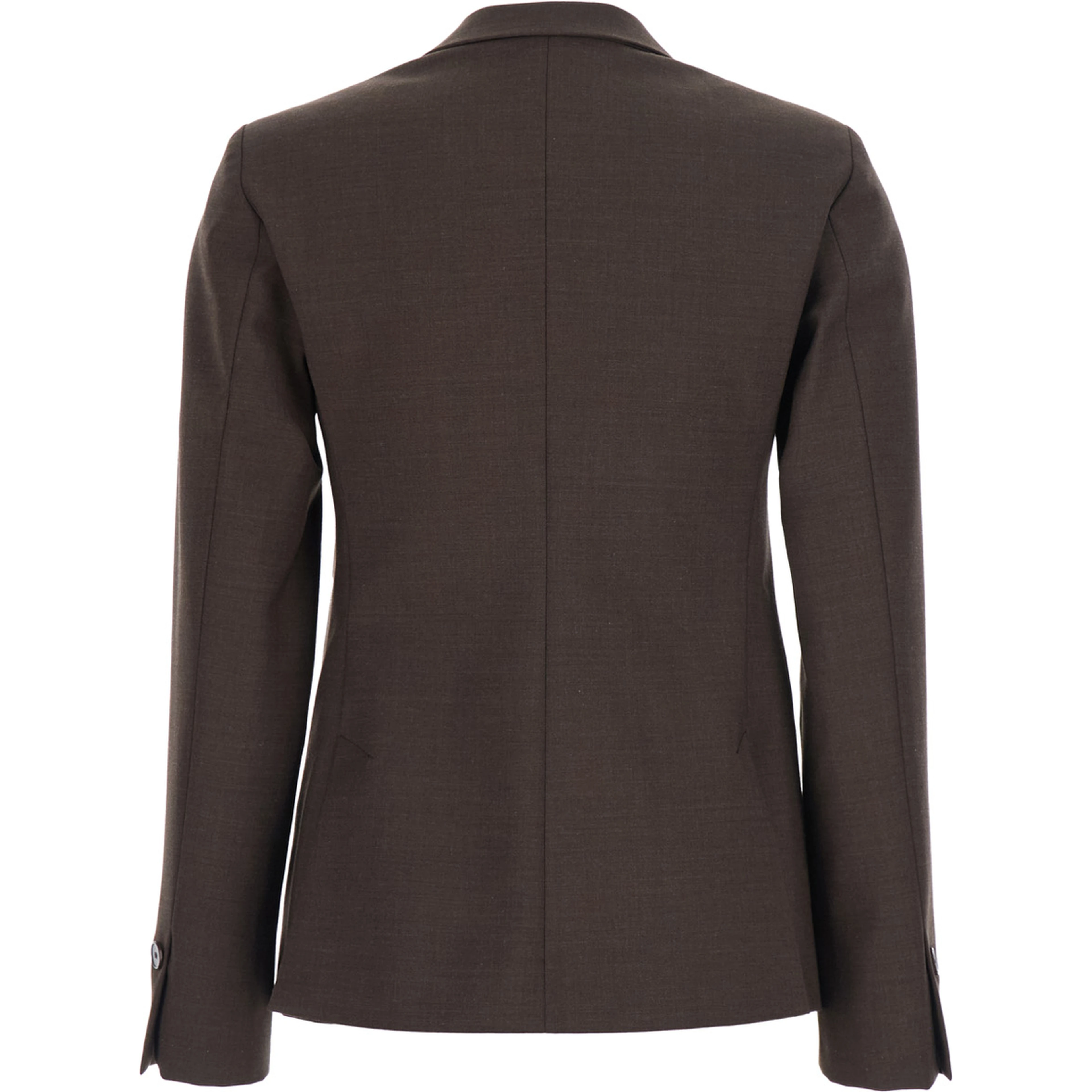 Jacket with shirt collar and long sleeves in Tech Fabric brown for men