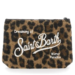ALINE FELT clutch with embroidery and multicolored tech fabric for girls