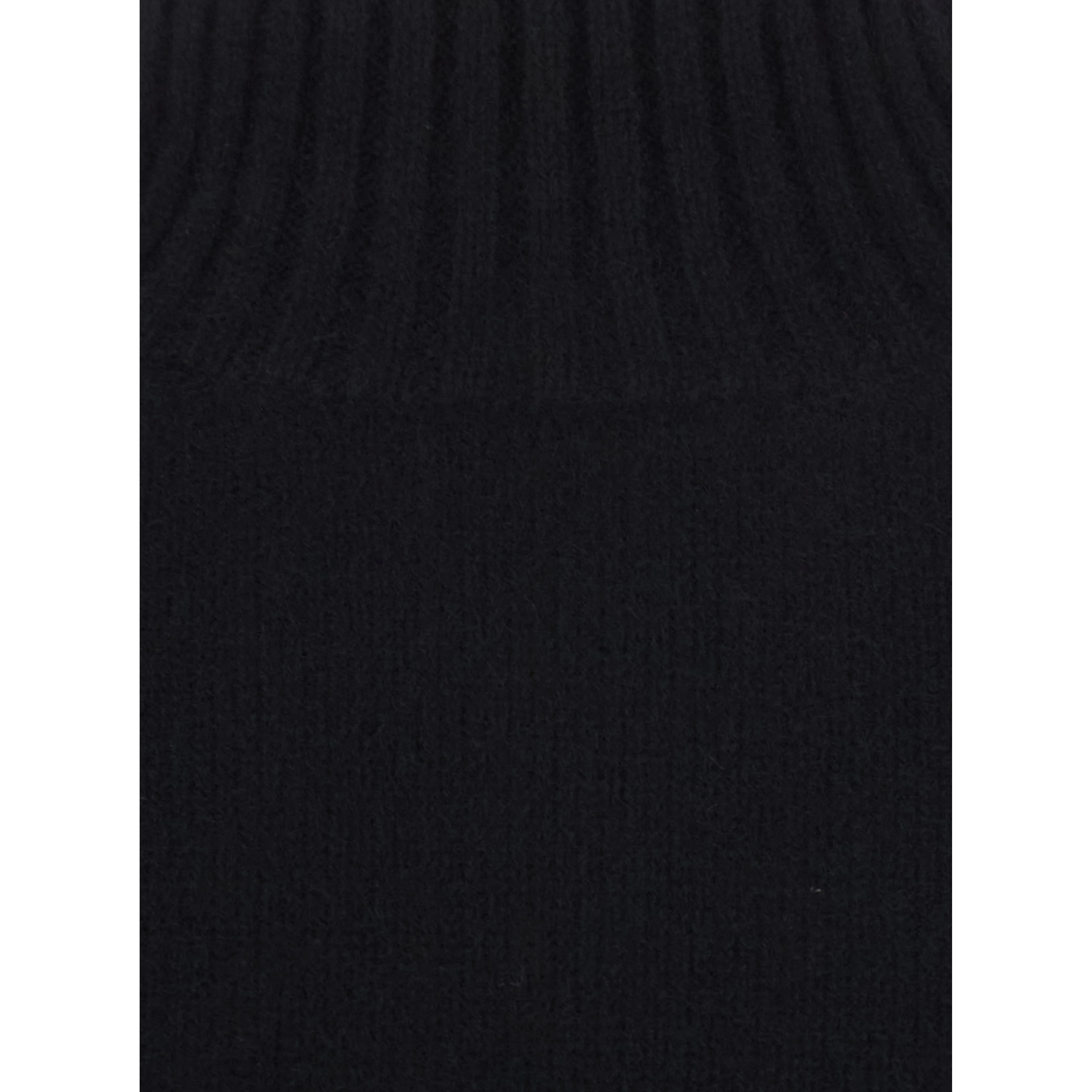 Black cashmere turtleneck sweater for women