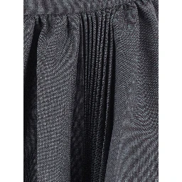 grey pleated skirt in wool and fabric Women