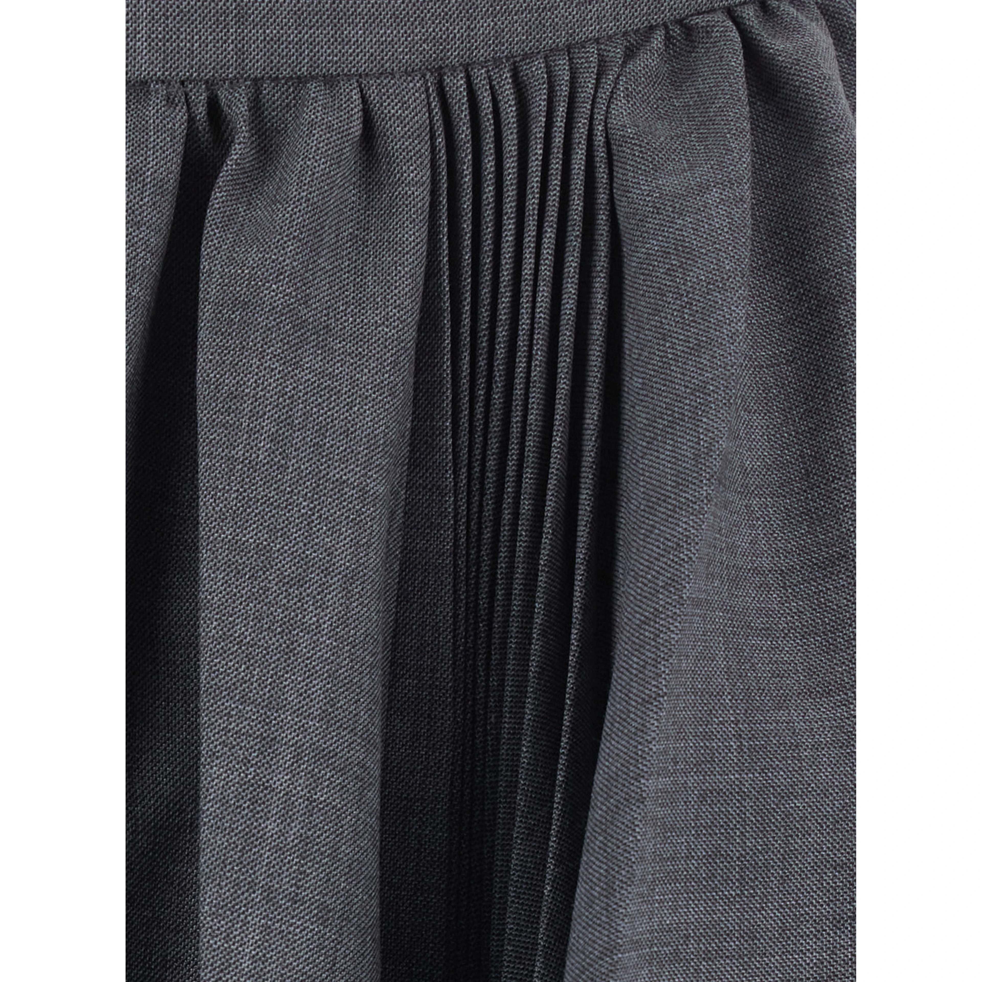 grey pleated skirt in wool and fabric Women