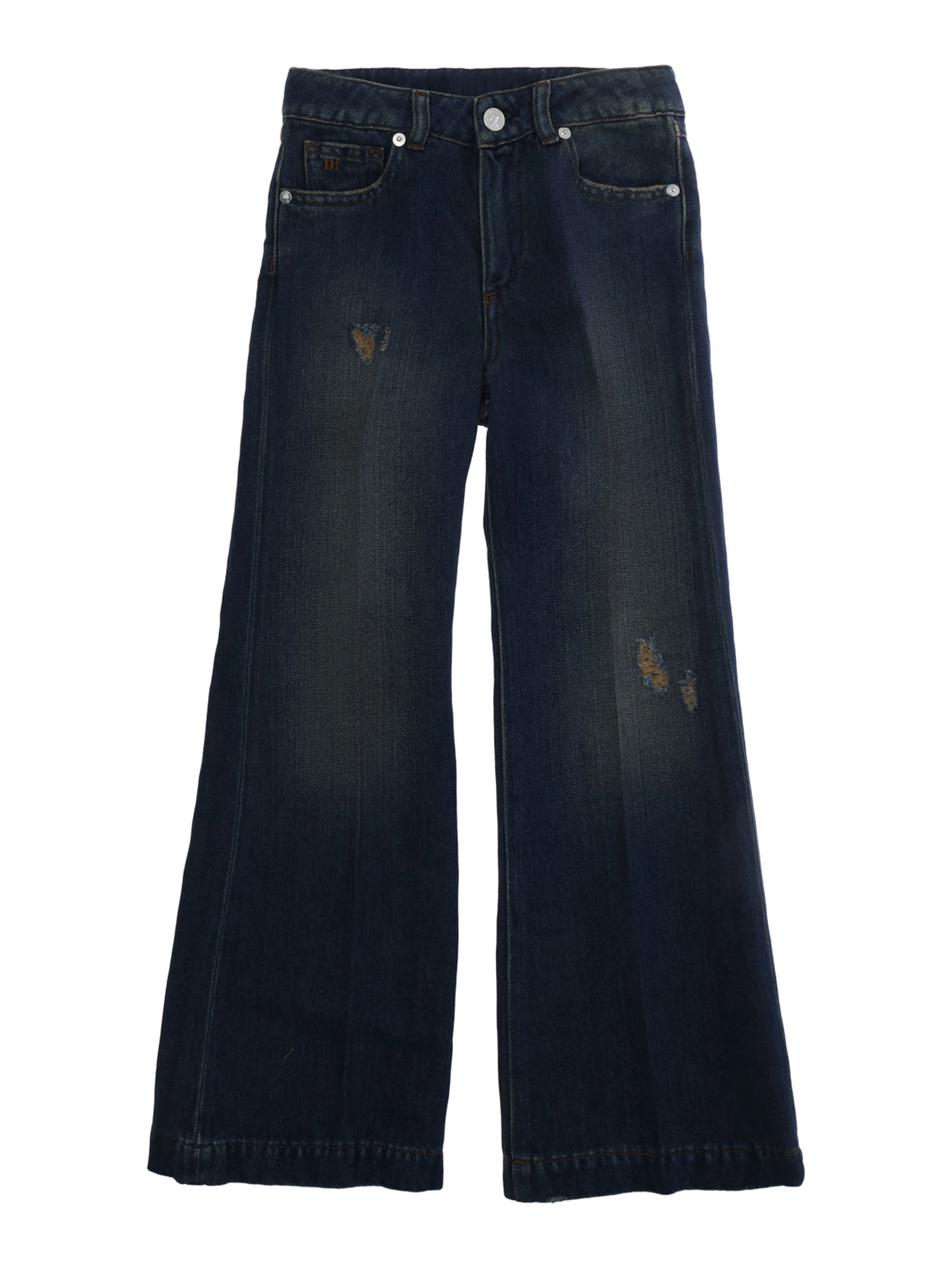 Pants J-NADIA 5 POCKET with five-pocket construction in blue cotton for children