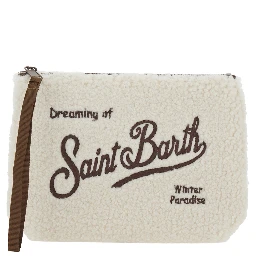 ALINE TEDDY pouch in white Tech Fabric for Girl