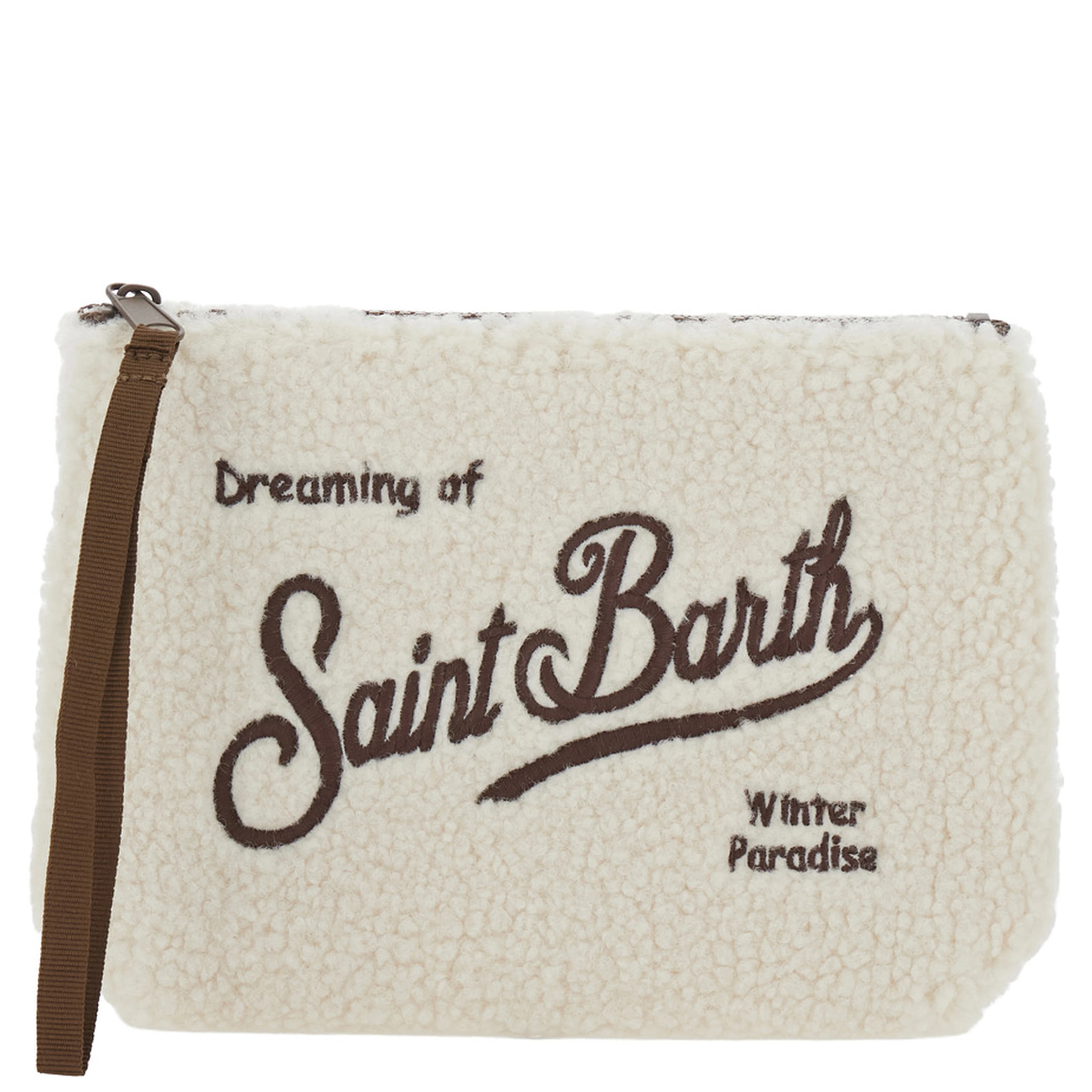 ALINE TEDDY pouch in white Tech Fabric for Girl