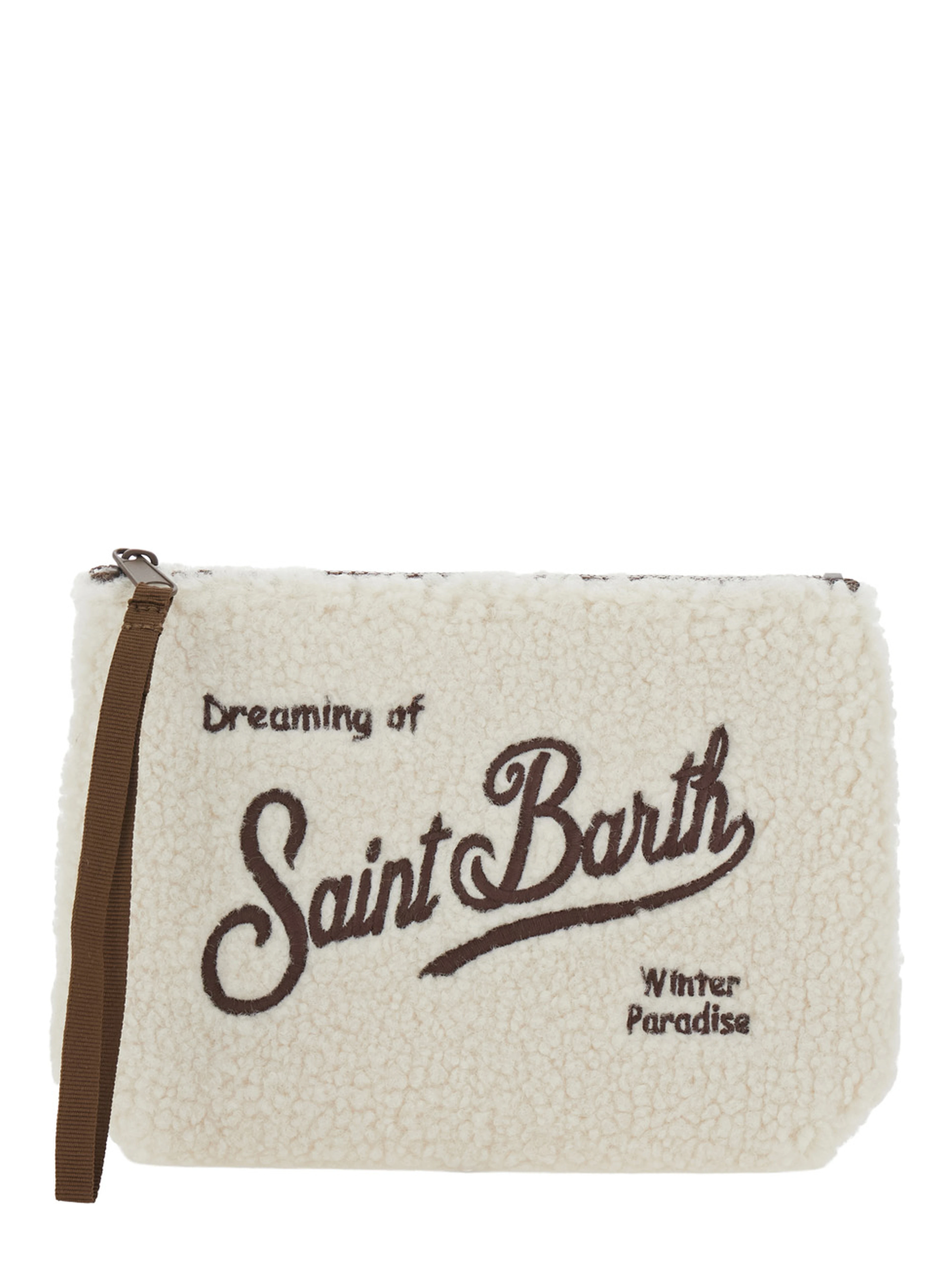 ALINE TEDDY pouch in white Tech Fabric for Girl
