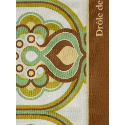 Tapisserie Florale Green Scarf with Floral Print in Cotton for Men