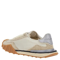 DG Athletic White Sneaker with DG Logo on the Side in  Leather Woman