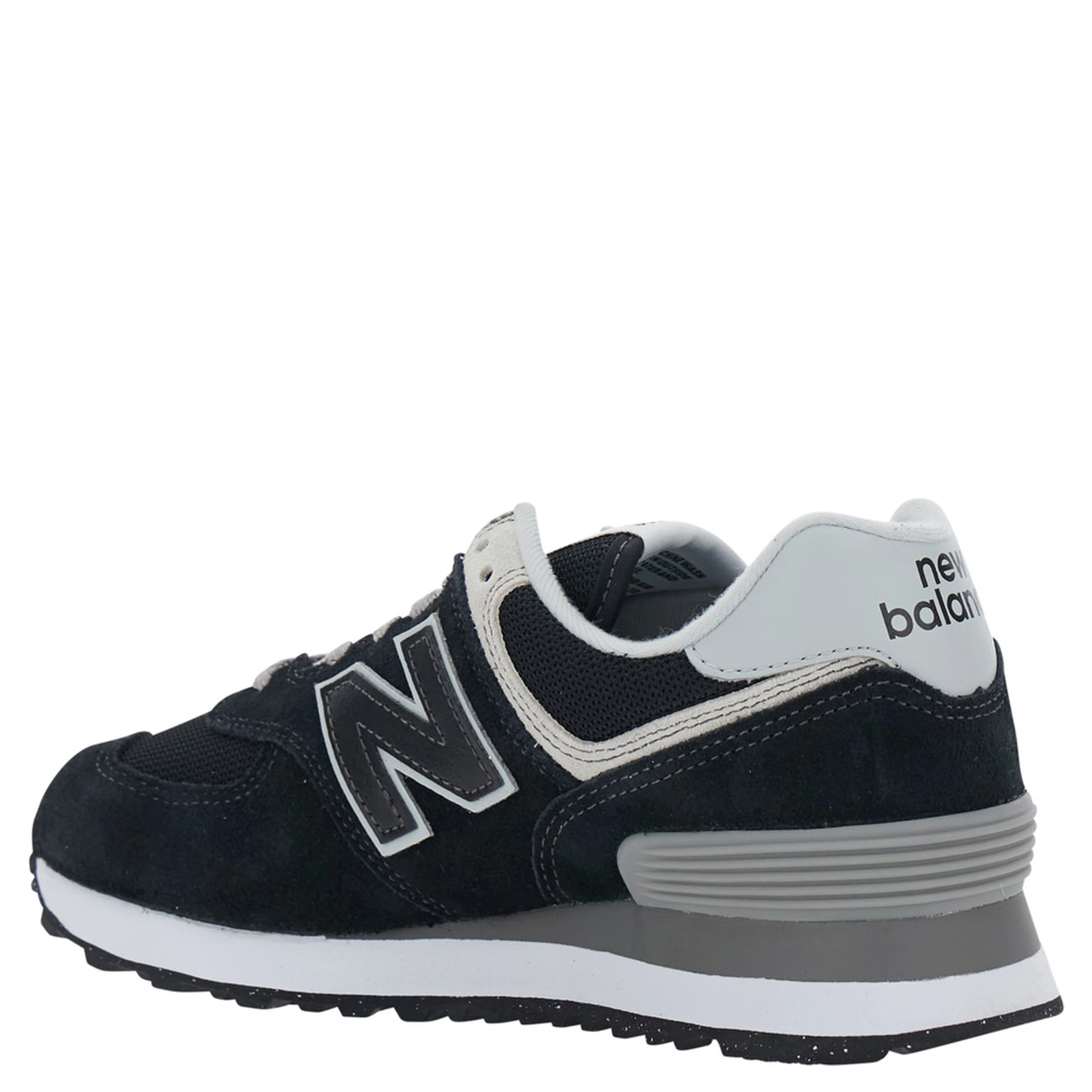 Black Low Top Sneakers with Logo Patch on the Tongue and Maxi Logo Patch on the Side in Leather and Fabric Women