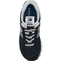 Black Low Top Sneakers with Logo Patch on the Tongue and Maxi Logo Patch on the Side in Leather and Fabric Women