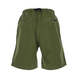 Green bermuda shorts with elasticated waist in cotton man