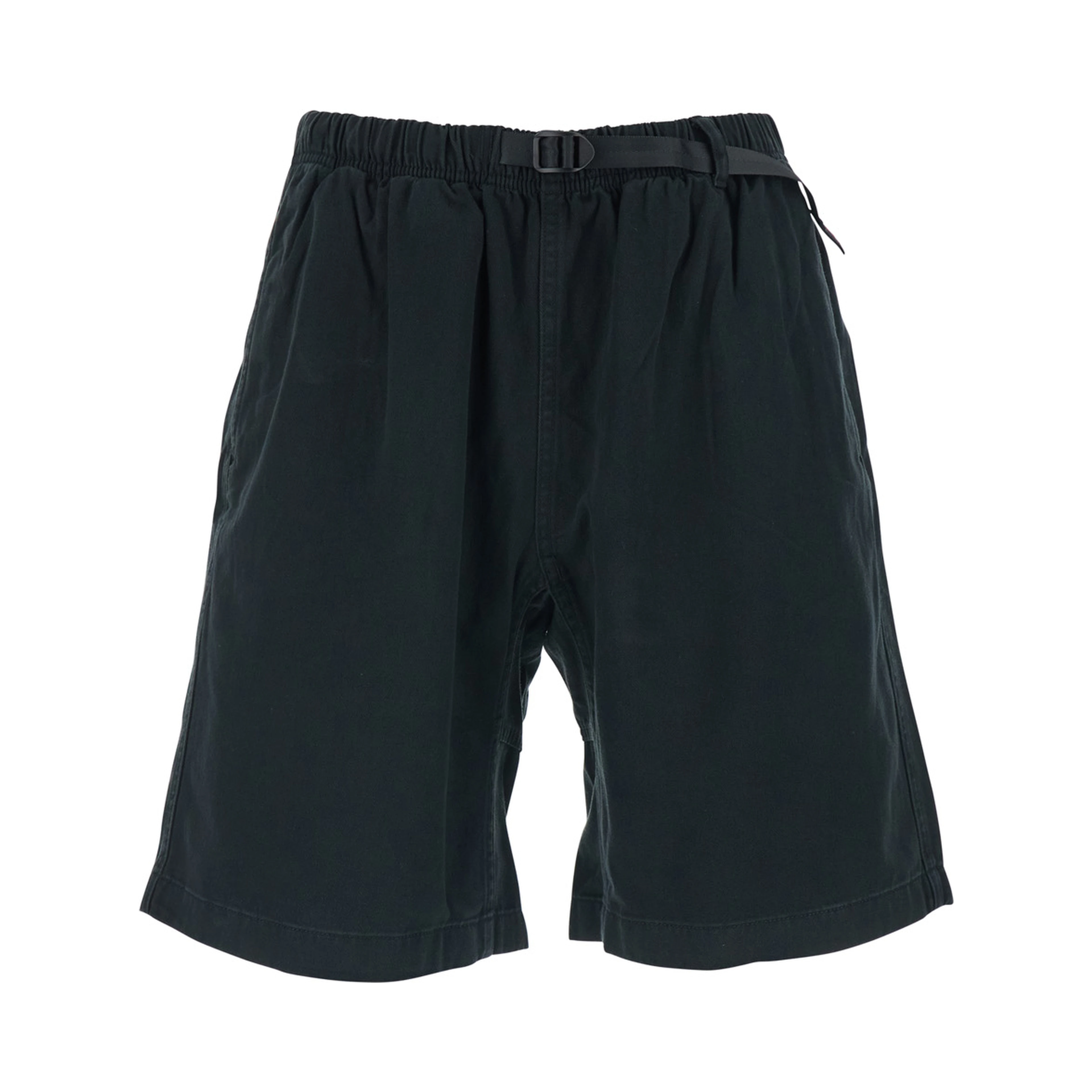 Black Bermuda shorts with elasticated waist in cotton man