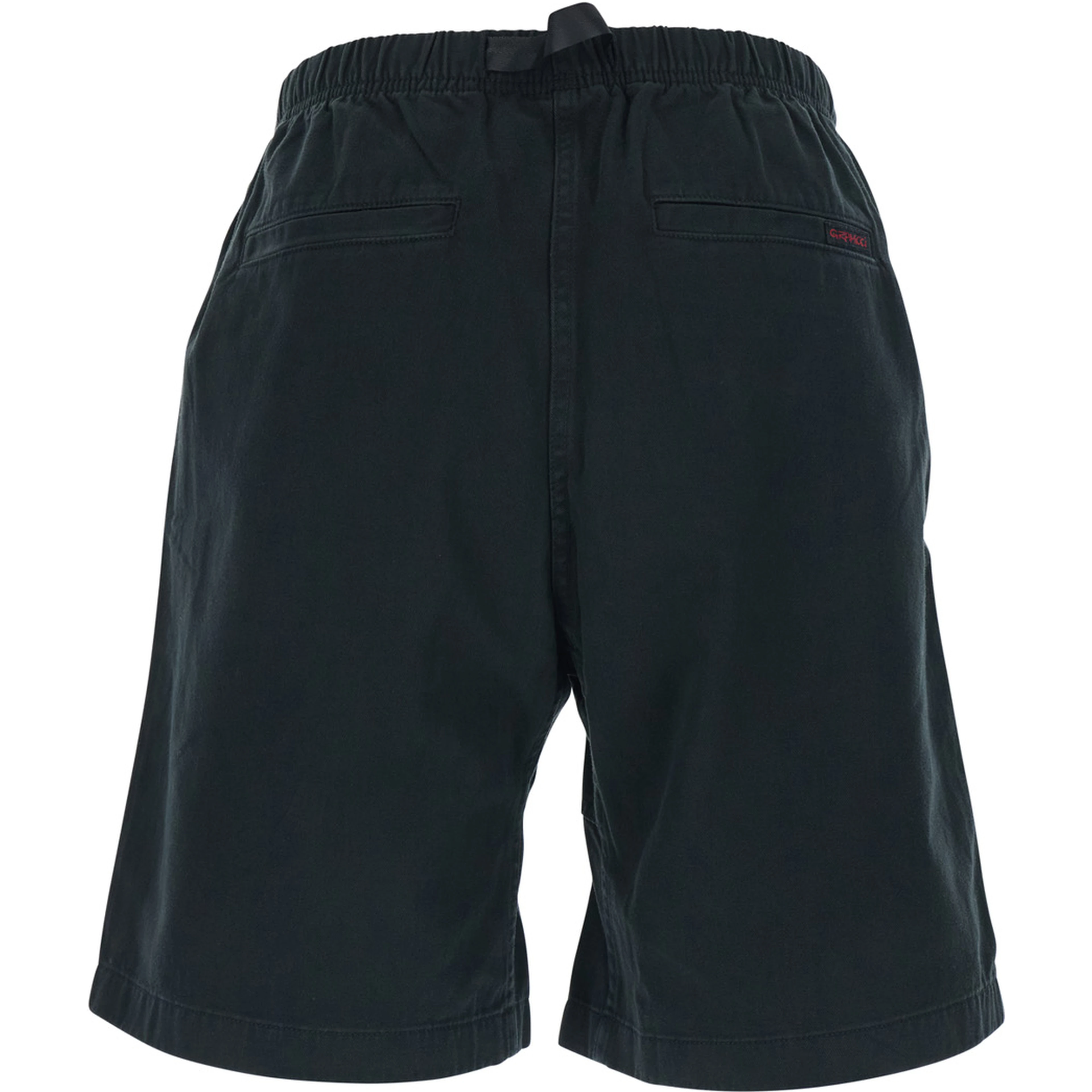 Black Bermuda shorts with elasticated waist in cotton man