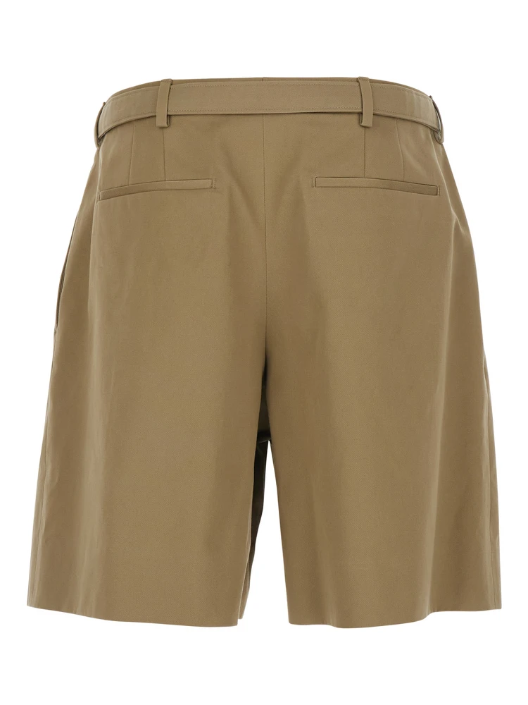 Beige COTTON Trousers with Side Pockets and High Waist for Men alternative