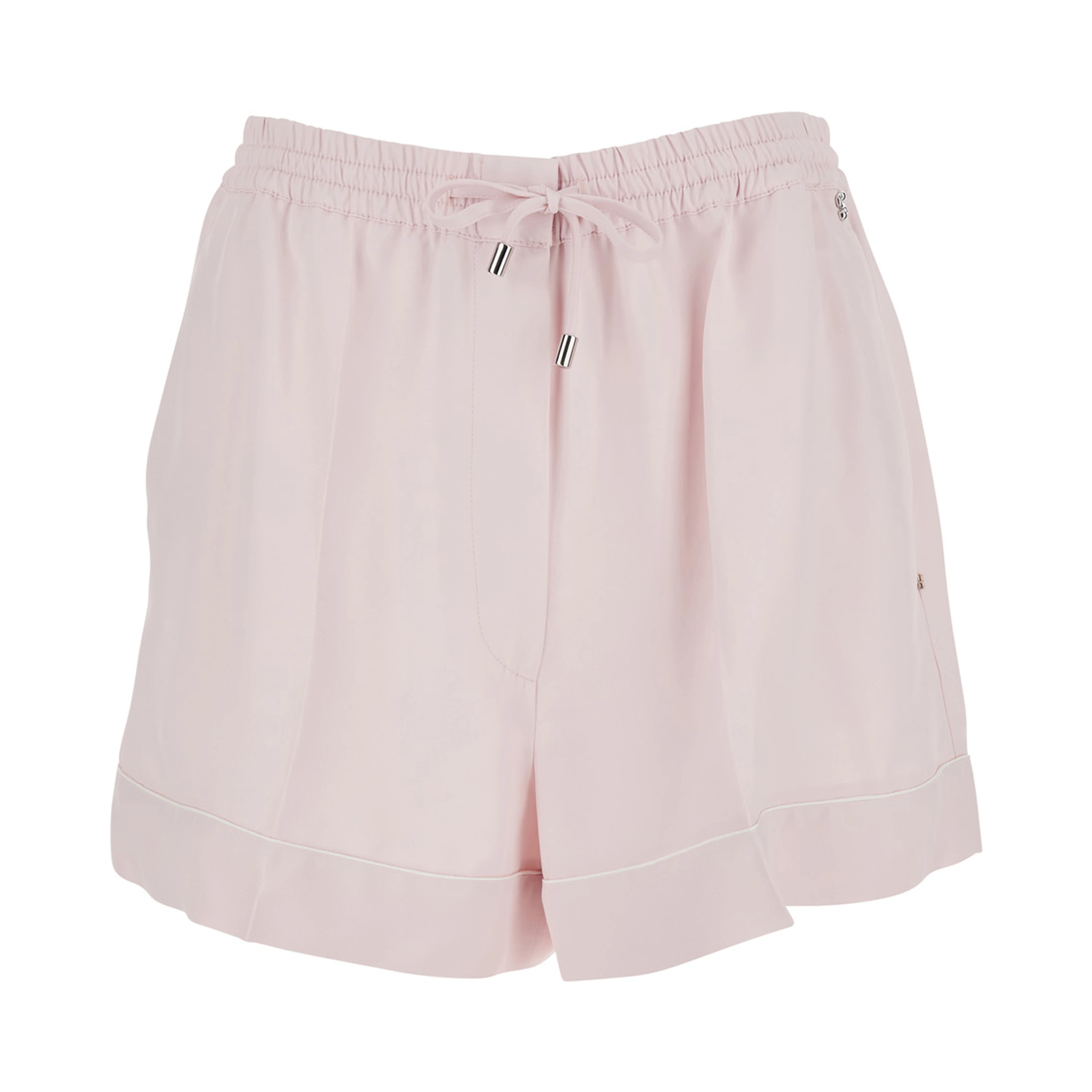 Shorts SPXCRESPO Pink with Pockets and High Waist in Viscose Women
