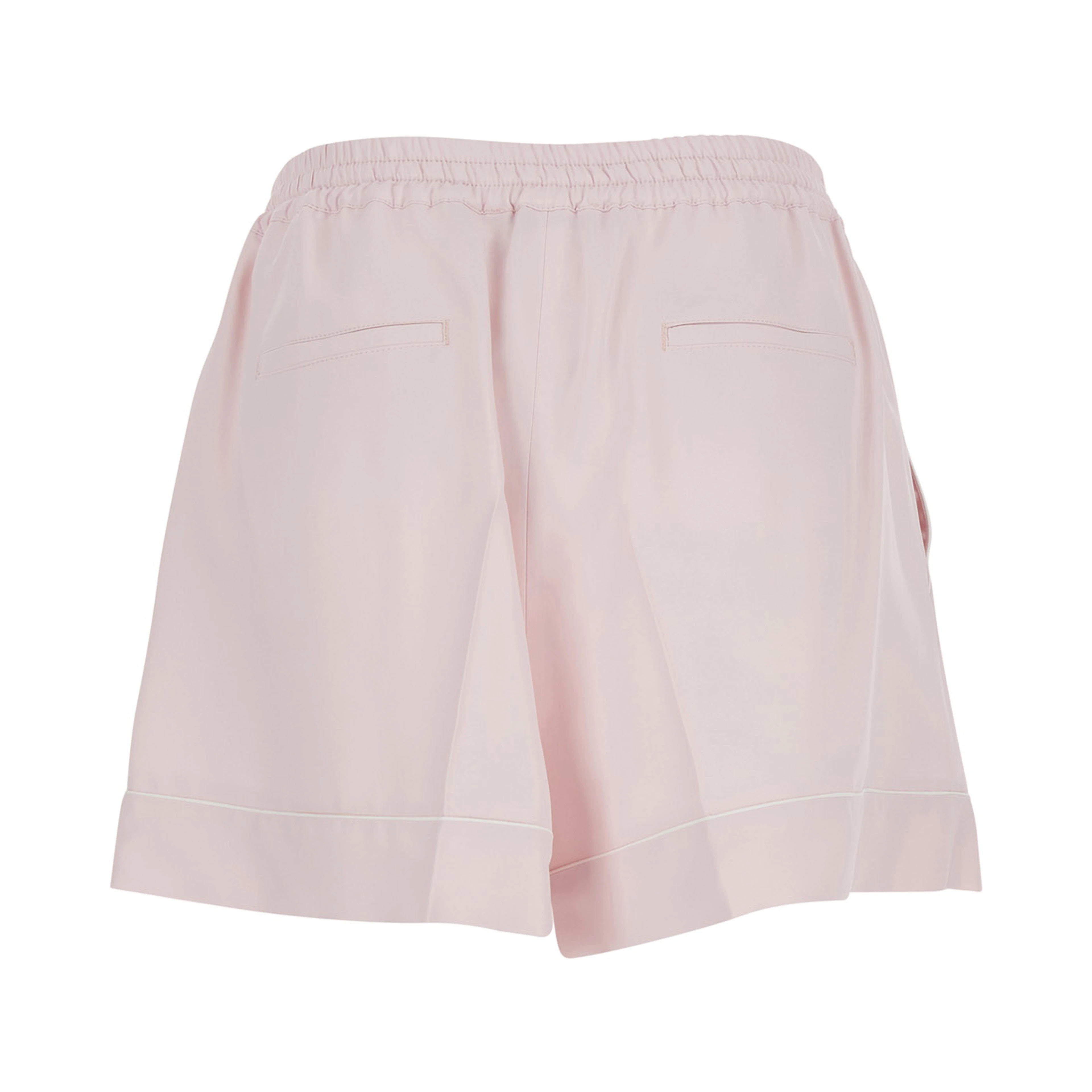 Shorts SPXCRESPO Pink with Pockets and High Waist in Viscose Women