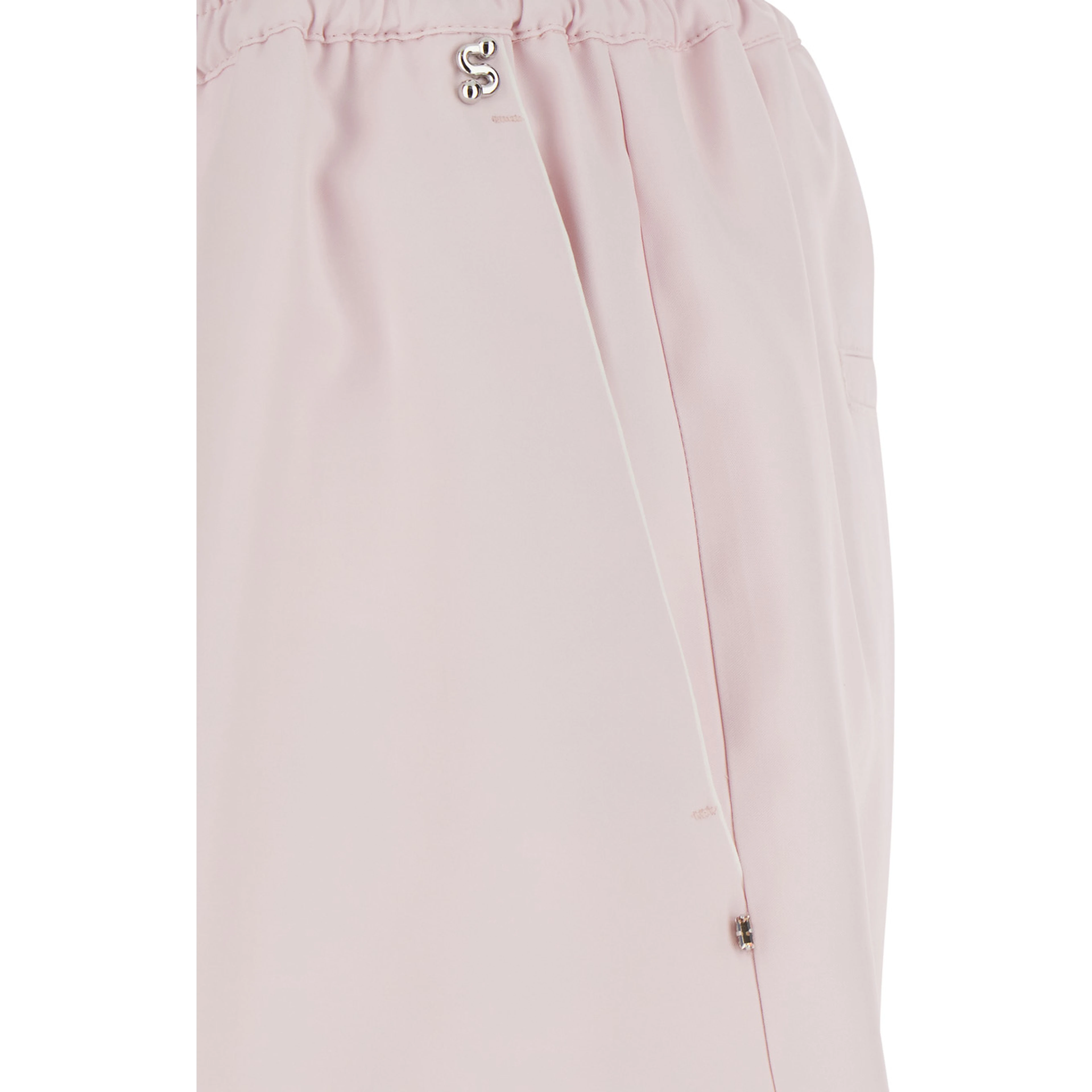 Shorts SPXCRESPO Pink with Pockets and High Waist in Viscose Women