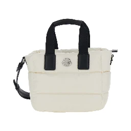 Handbag Karadoc Mini with Adjustable and Removable Shoulder Strap in White Tech Fabric for Women