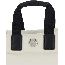 Handbag Karadoc Mini with Adjustable and Removable Shoulder Strap in White Tech Fabric for Women