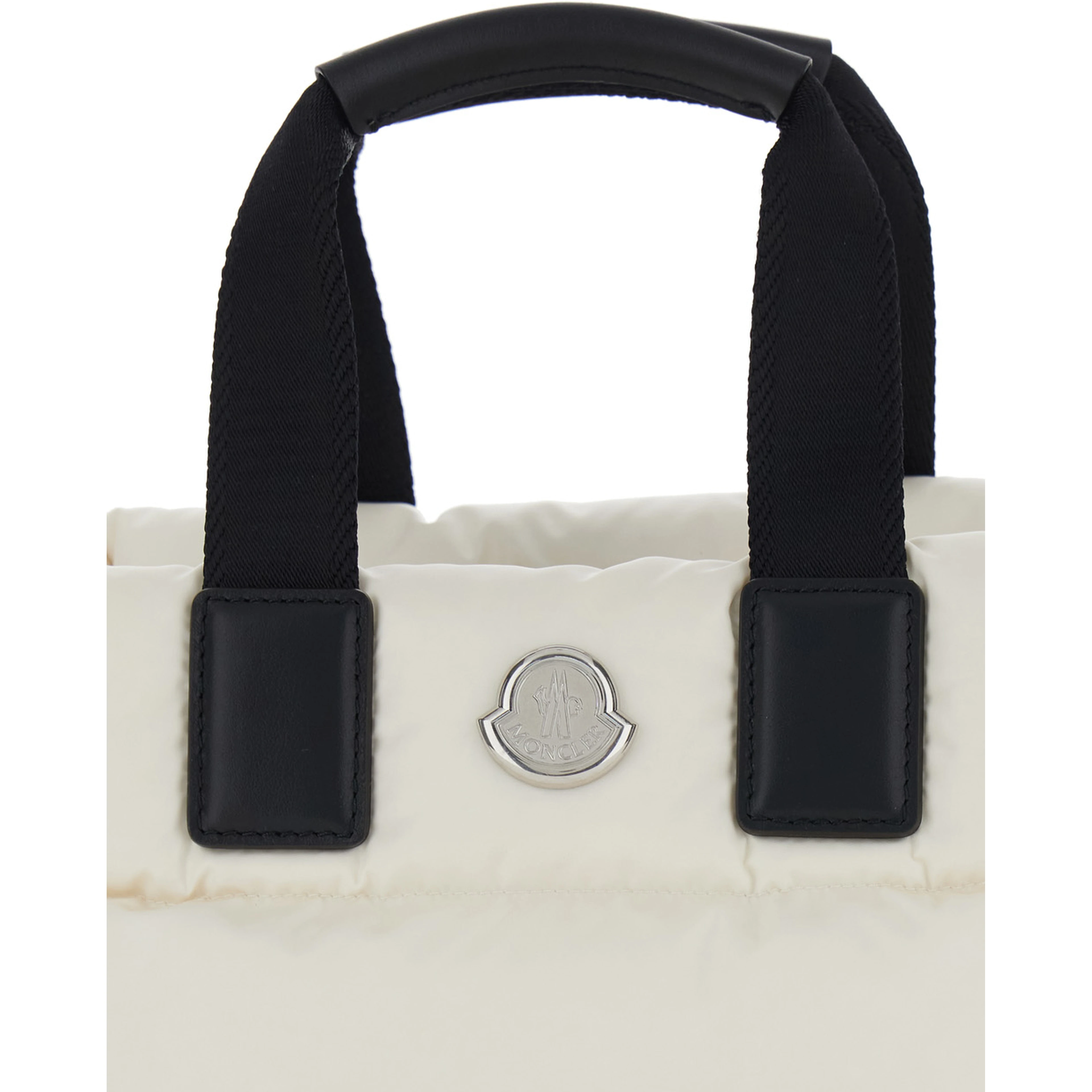 Handbag Karadoc Mini with Adjustable and Removable Shoulder Strap in White Tech Fabric for Women