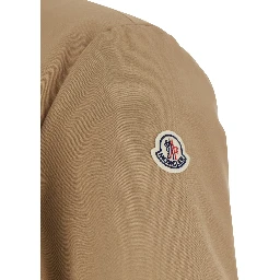 Reversible Prieure Puffer Jacket with Logo Patch on Sleeve in Beige for Men