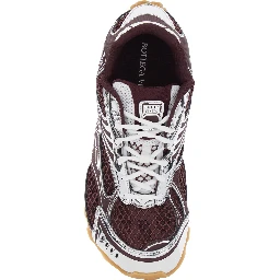 Running Sneaker Orbit with Logo Lettering Detail in Bordeaux Tech Fabric for Men
