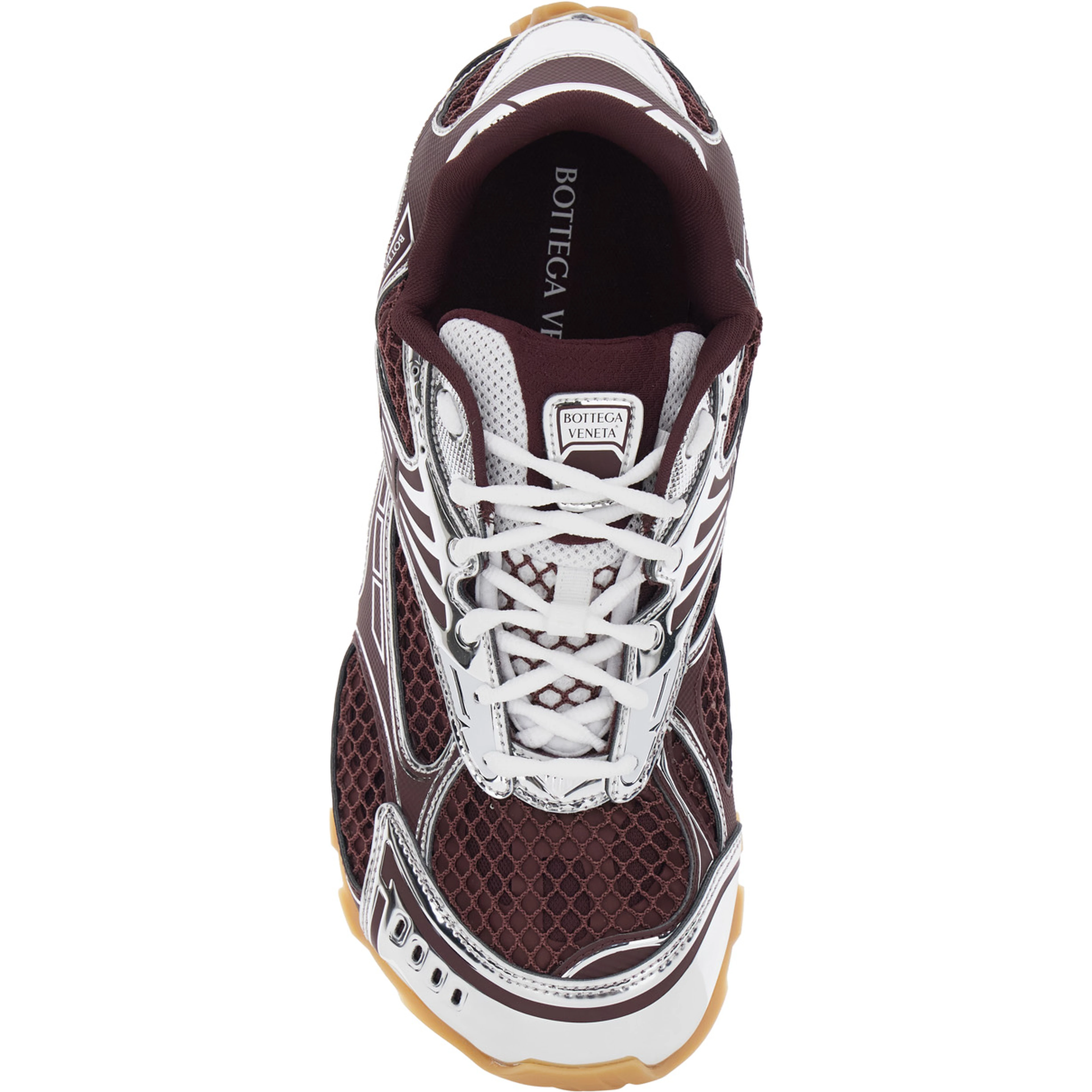 Running Sneaker Orbit with Logo Lettering Detail in Bordeaux Tech Fabric for Men