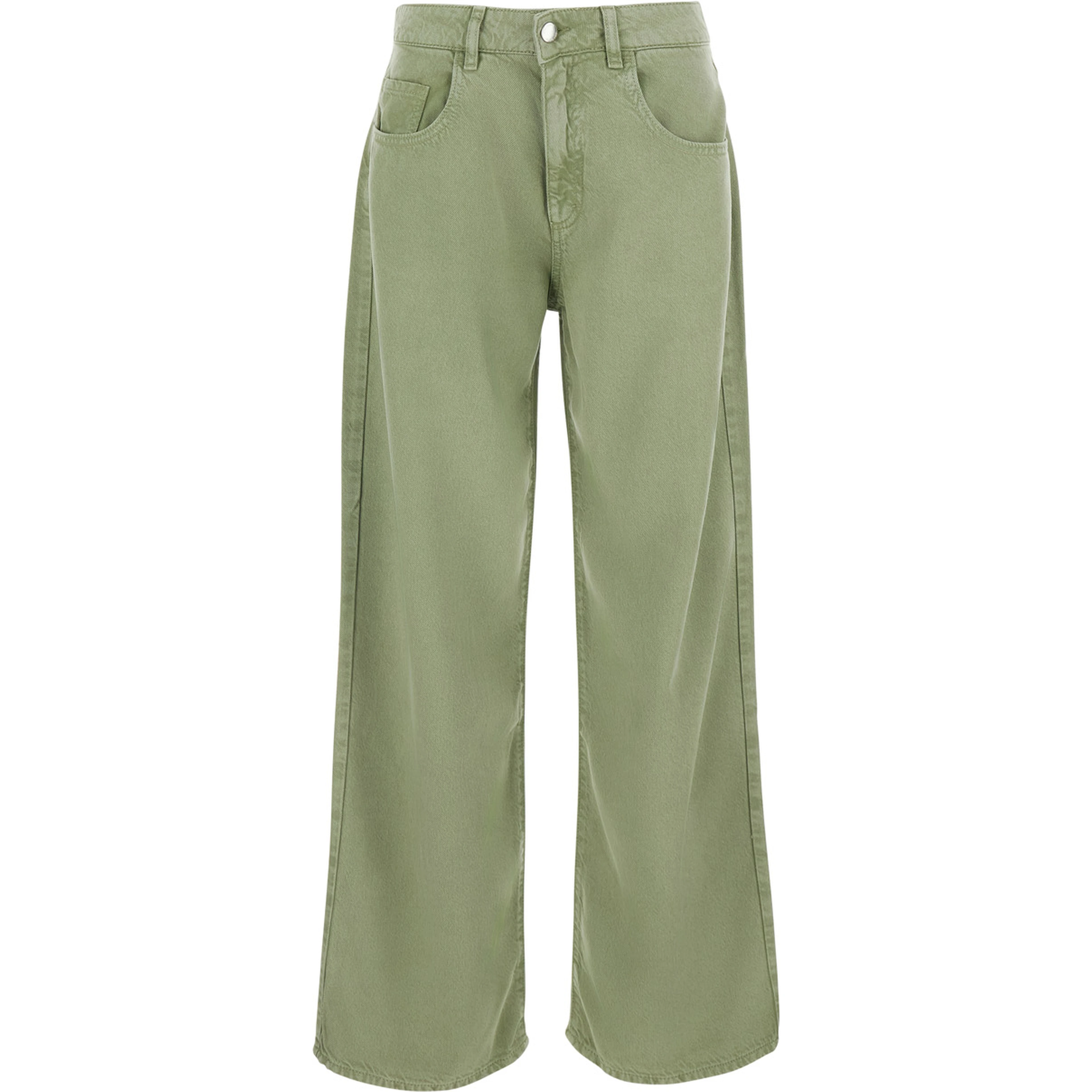 Jeans BEAPT2036CAC with five pockets and bleach finish in white denim for Women