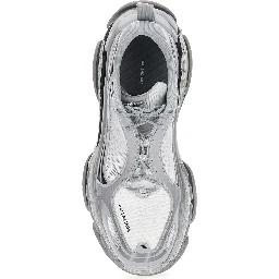 TRIPLE-S 2 Grey Sneakers with Logo on the front and back and Worn Effect in Leather for men