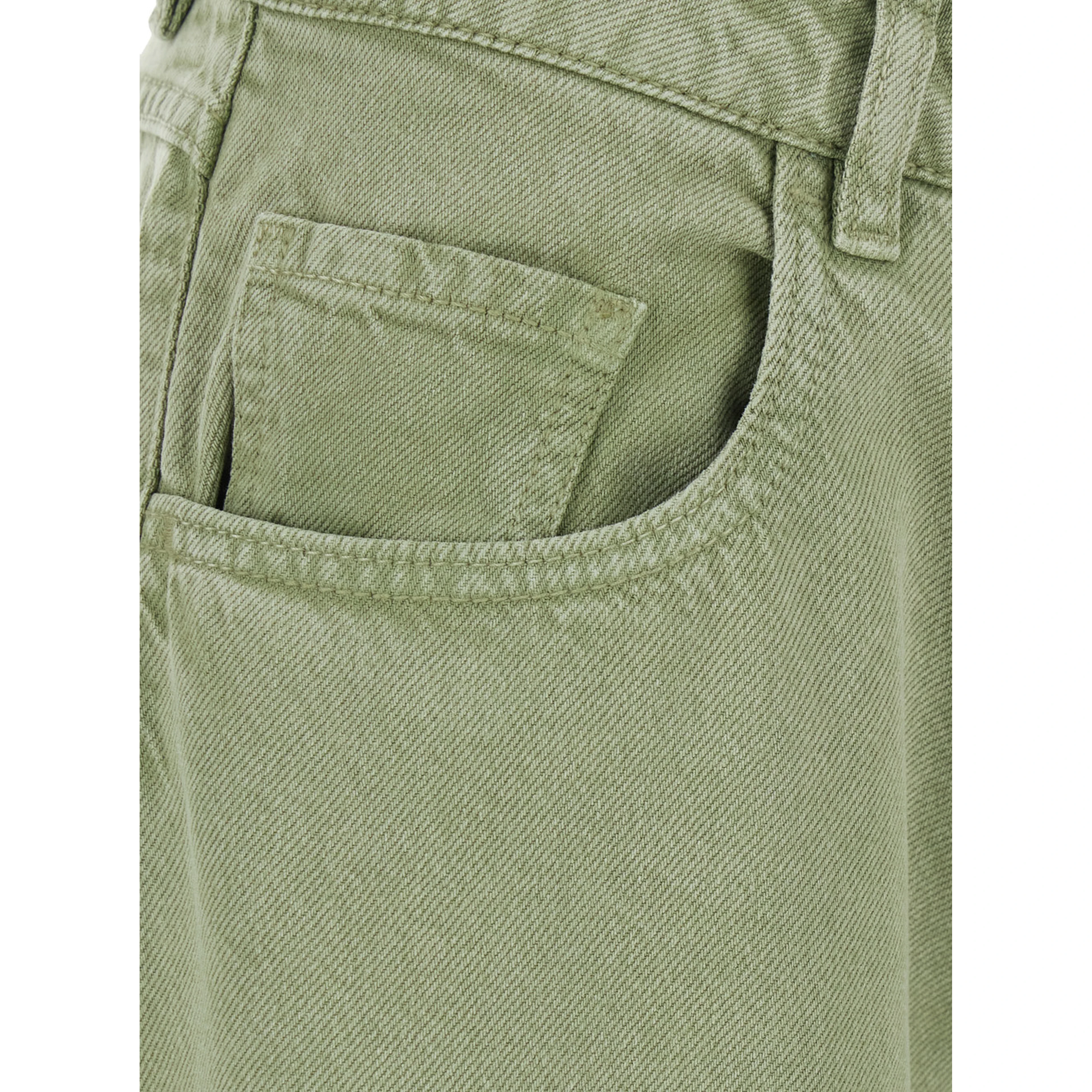 Jeans BEAPT2036CAC with five pockets and bleach finish in white denim for Women