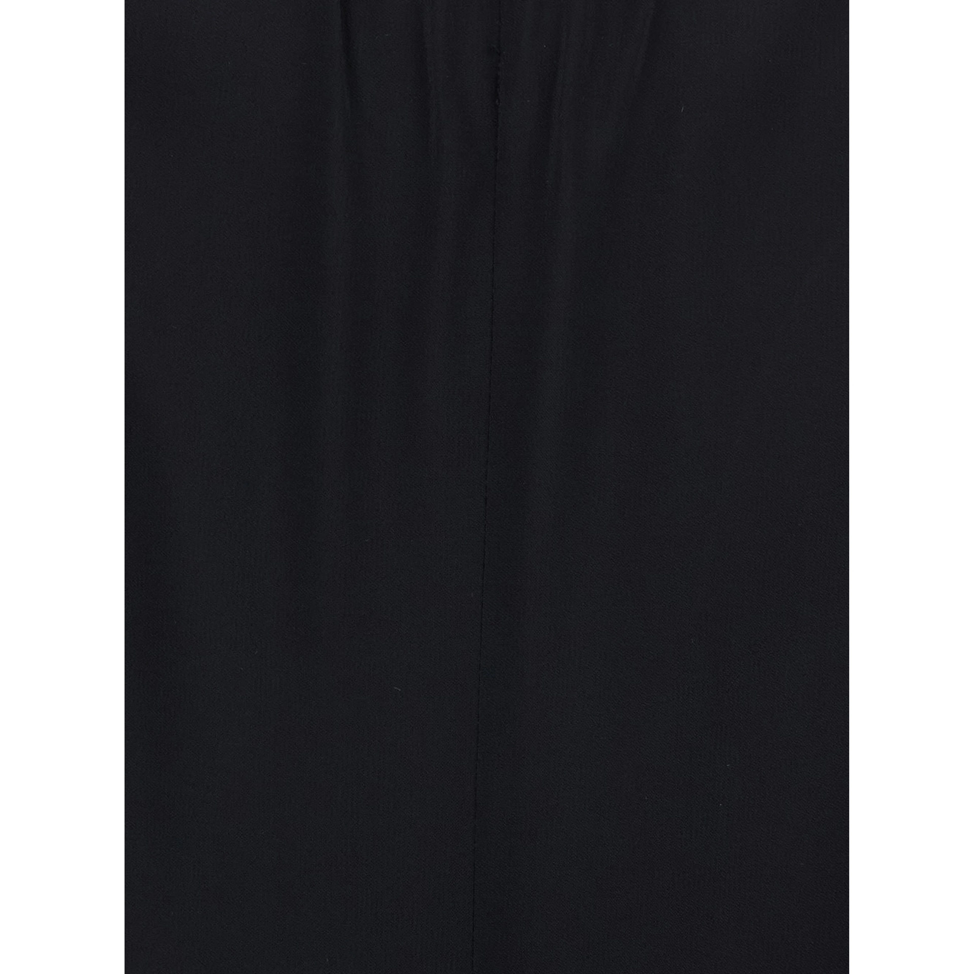 Black Womens Pants with Elastic Waistband