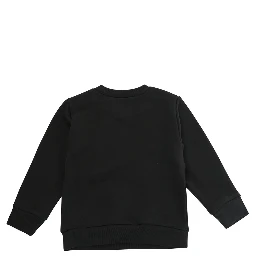 black Sweatshirt with logo lettering on the front in cotton baby