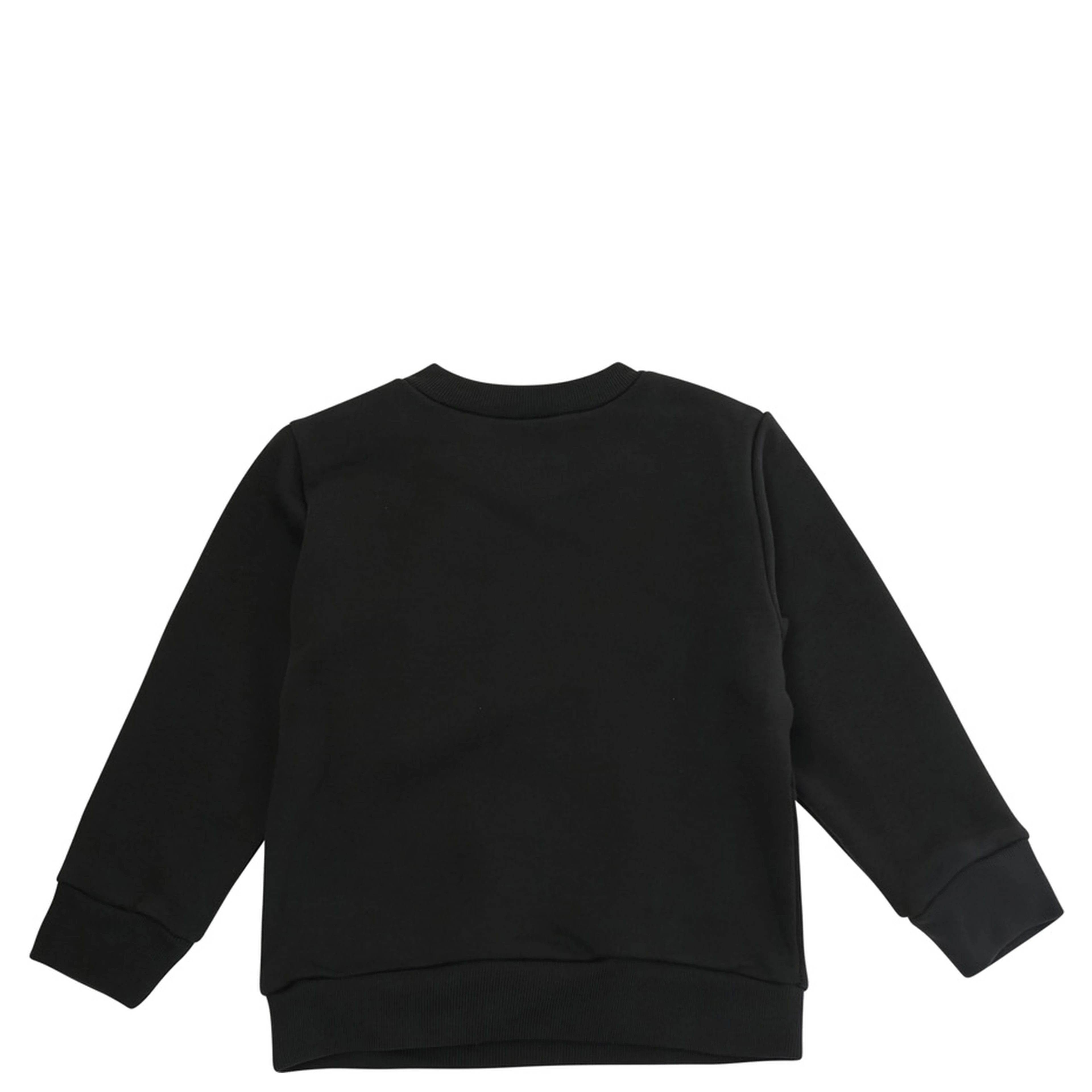 black Sweatshirt with logo lettering on the front in cotton baby
