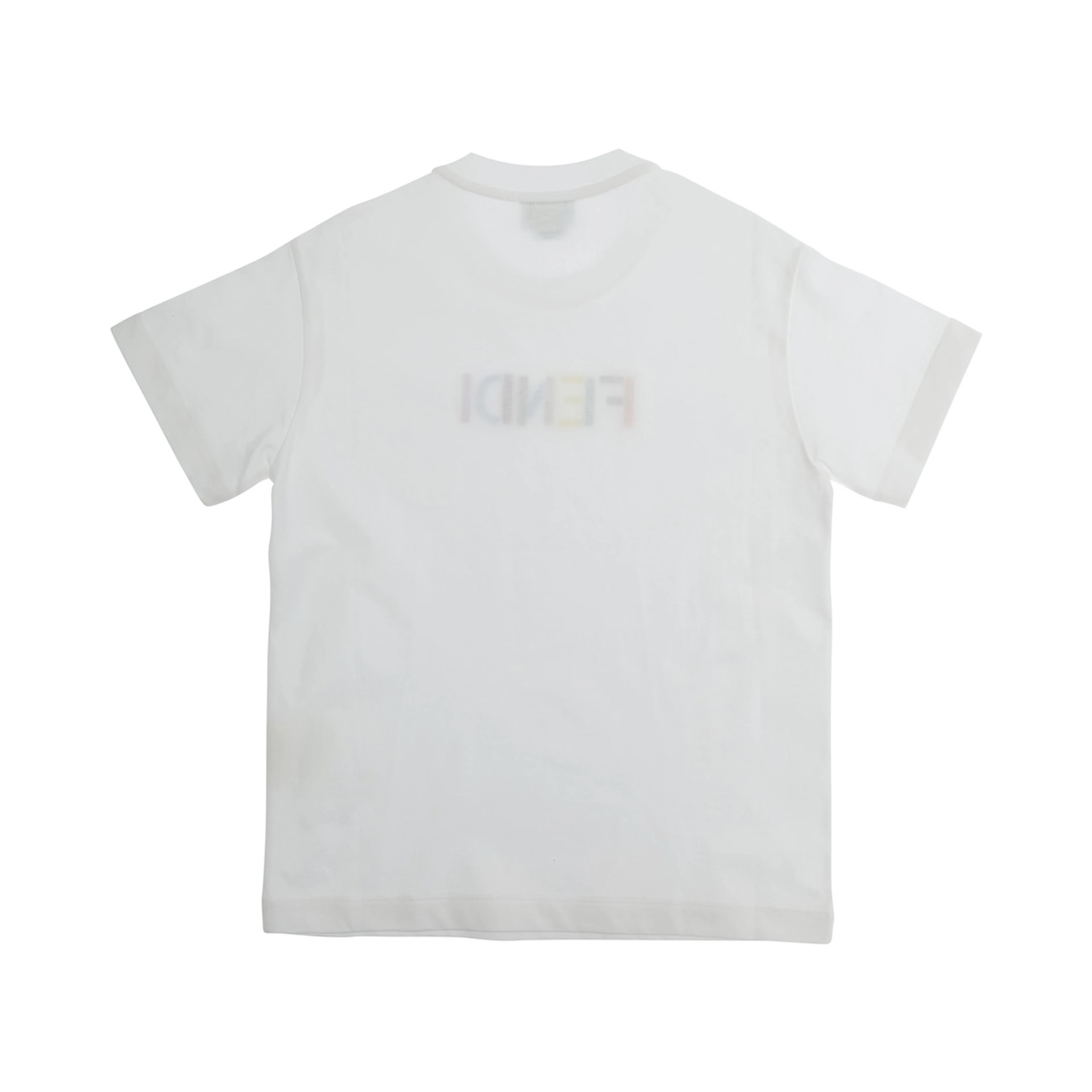 White T-shirt with round neckline and short sleeves in Cotton Boy