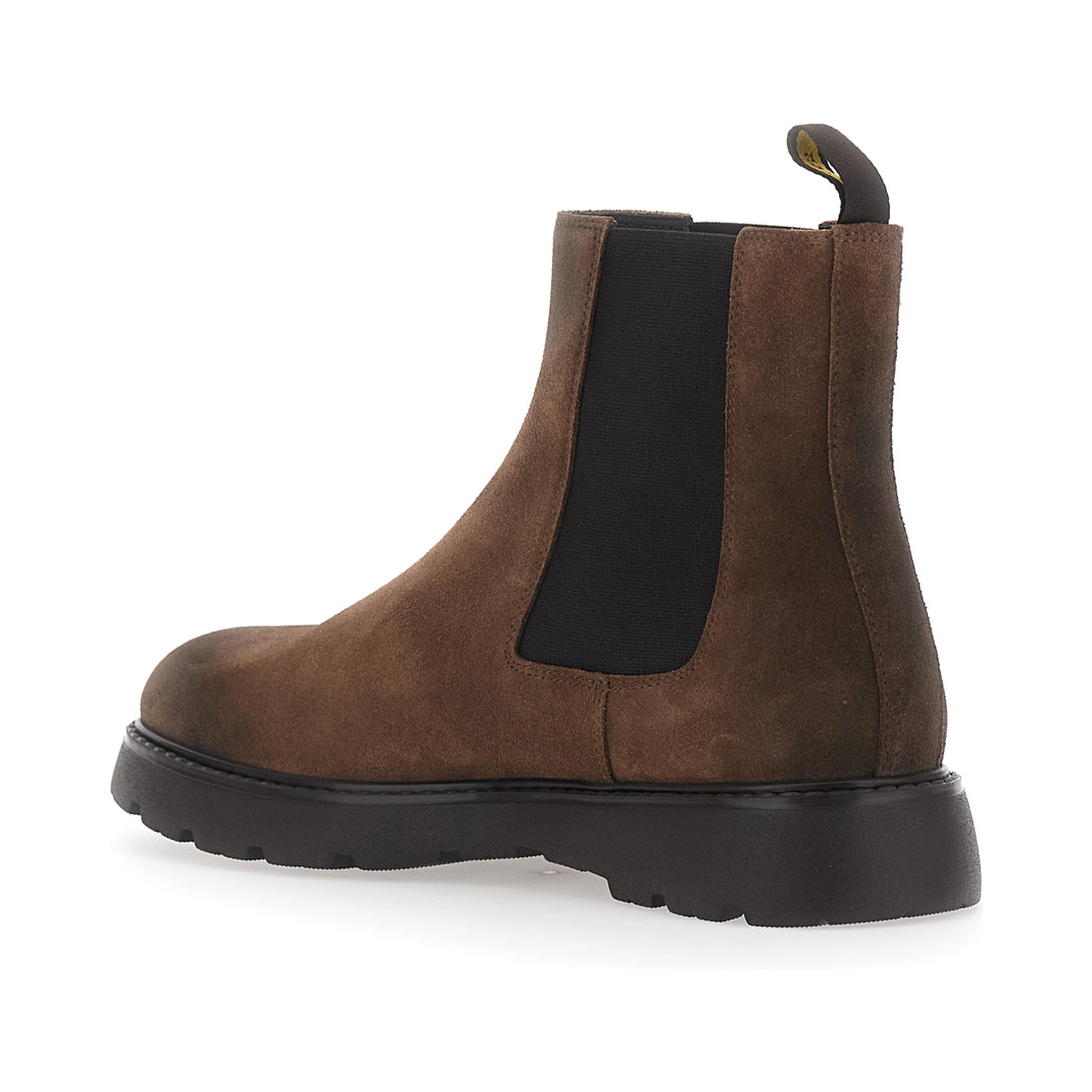 Goteborg Brown Ankle Boots with elasticated details on the side in suede for men