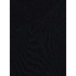 Jade V Neck Thin Wool Pull with V-neck and long sleeves in black Virgin Wool for women