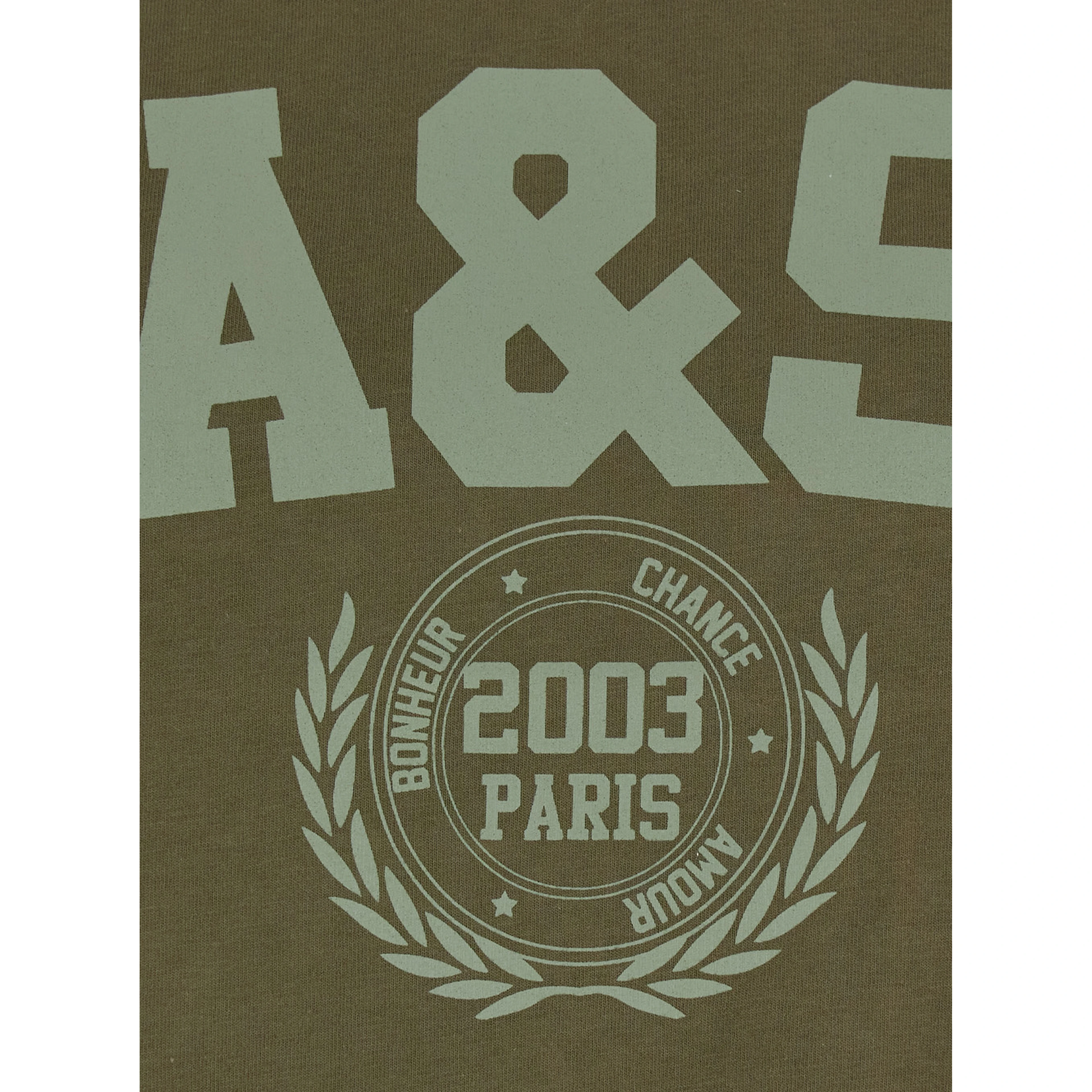 IONI green T-shirt with short sleeves and logo on the front in cotton for women