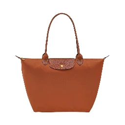 Tote bag Le Pliage Original with Logo Printed in Recycled Canvas Brown Women