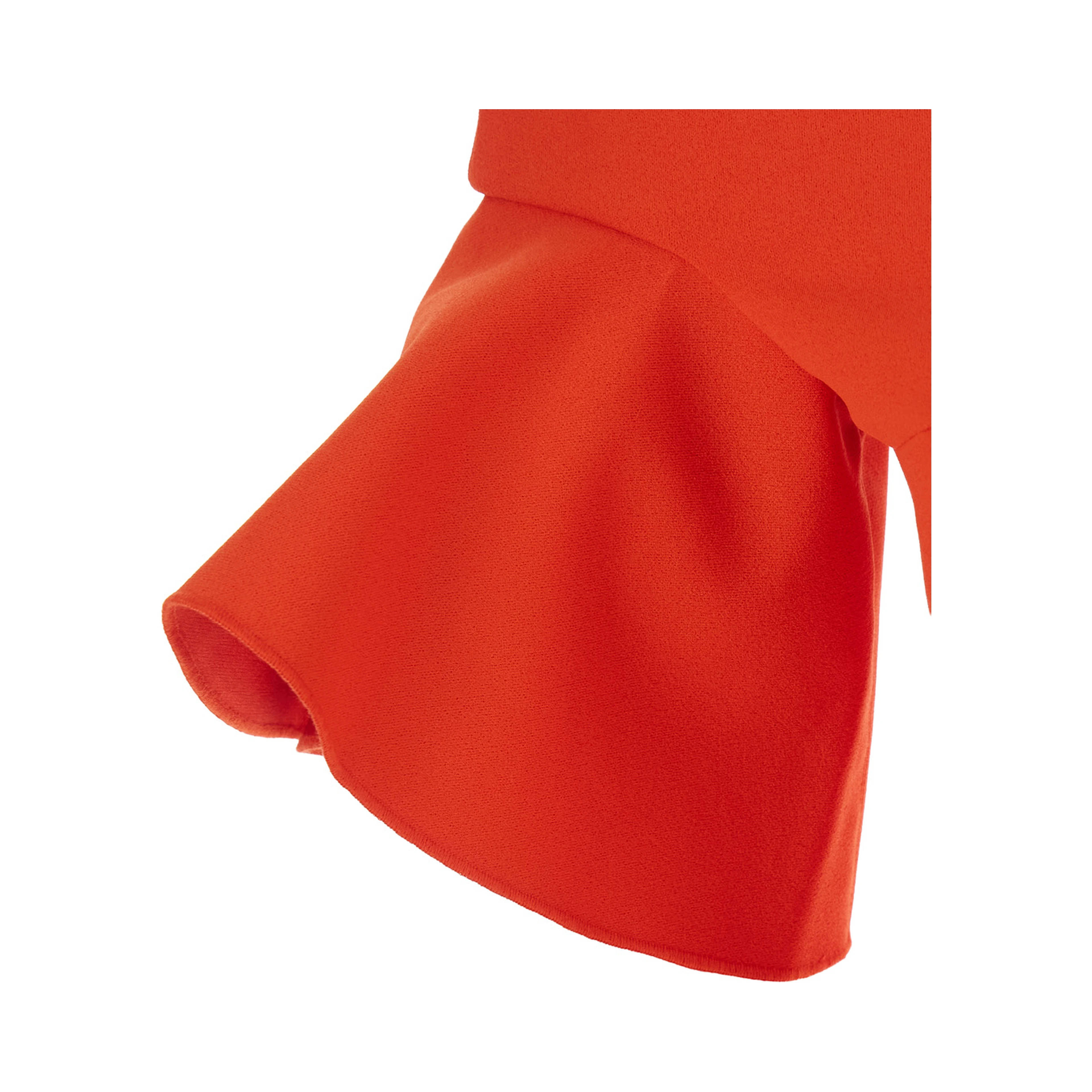 Cielo Red Long Dress with Off-shoulder and Hidden Zip Closure at the Back in Tech Fabric Women