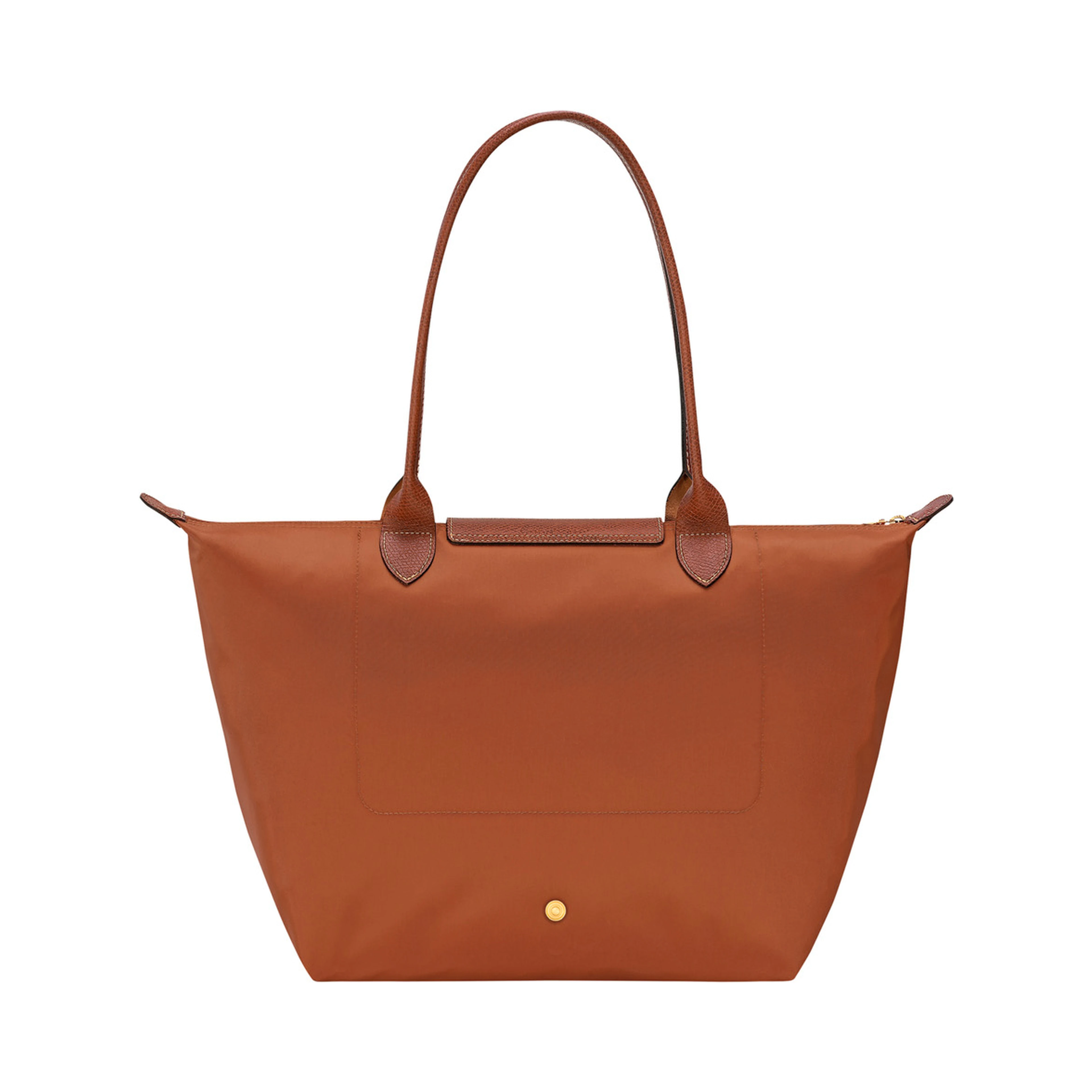 Tote bag Le Pliage Original with Logo Printed in Recycled Canvas Brown Women