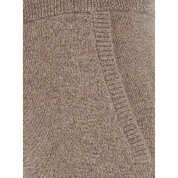 FIABE Beige trousers with pockets and elasticated waist in cashmere women