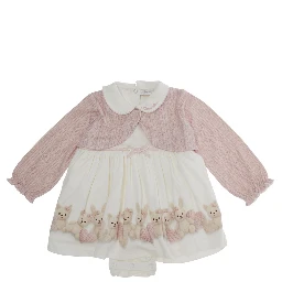 Dress with Straw Pink