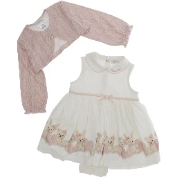 Dress with Straw Pink