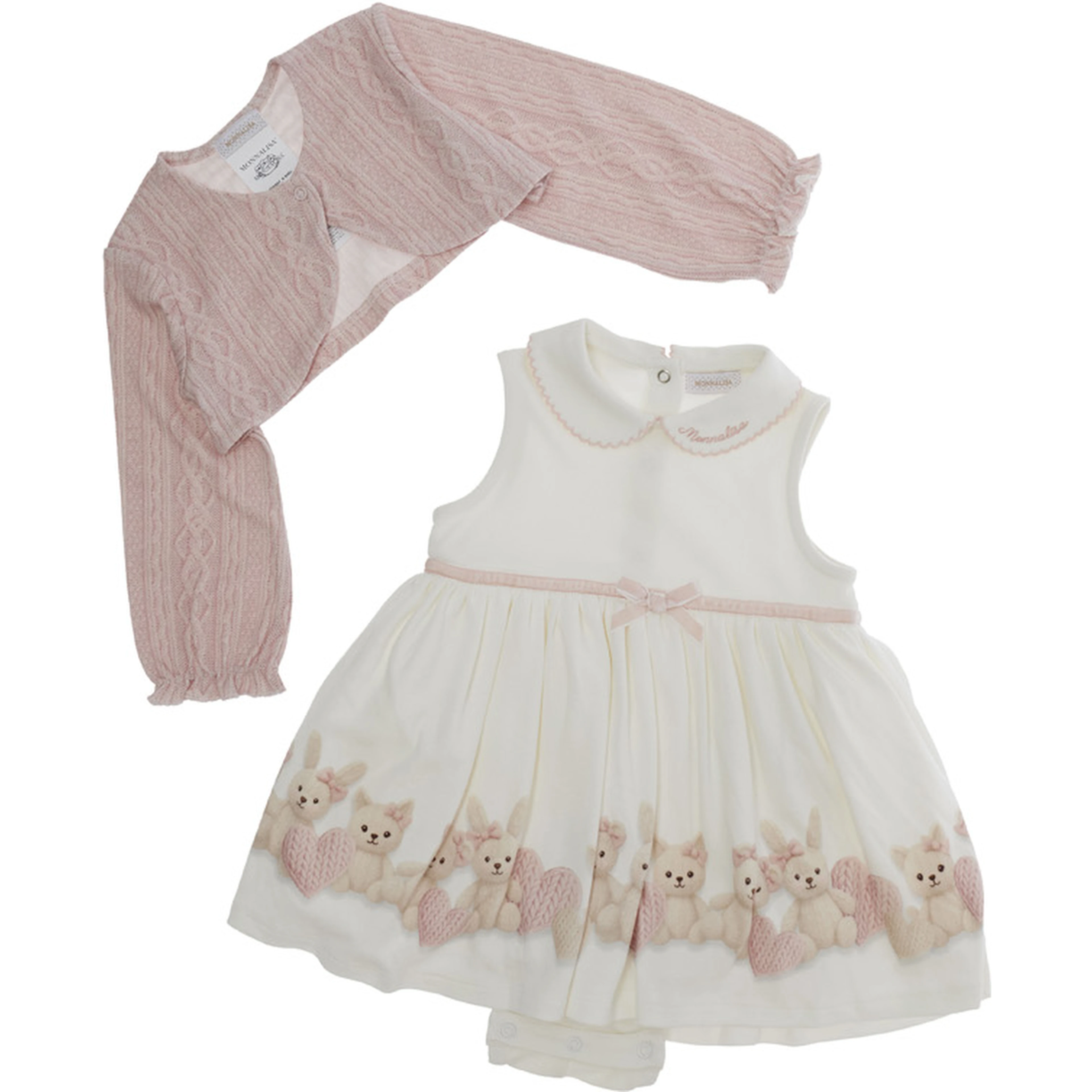 Dress with Straw Pink