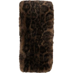 Scarf Kai with Leopard Motif in Ecoleather Brown Woman