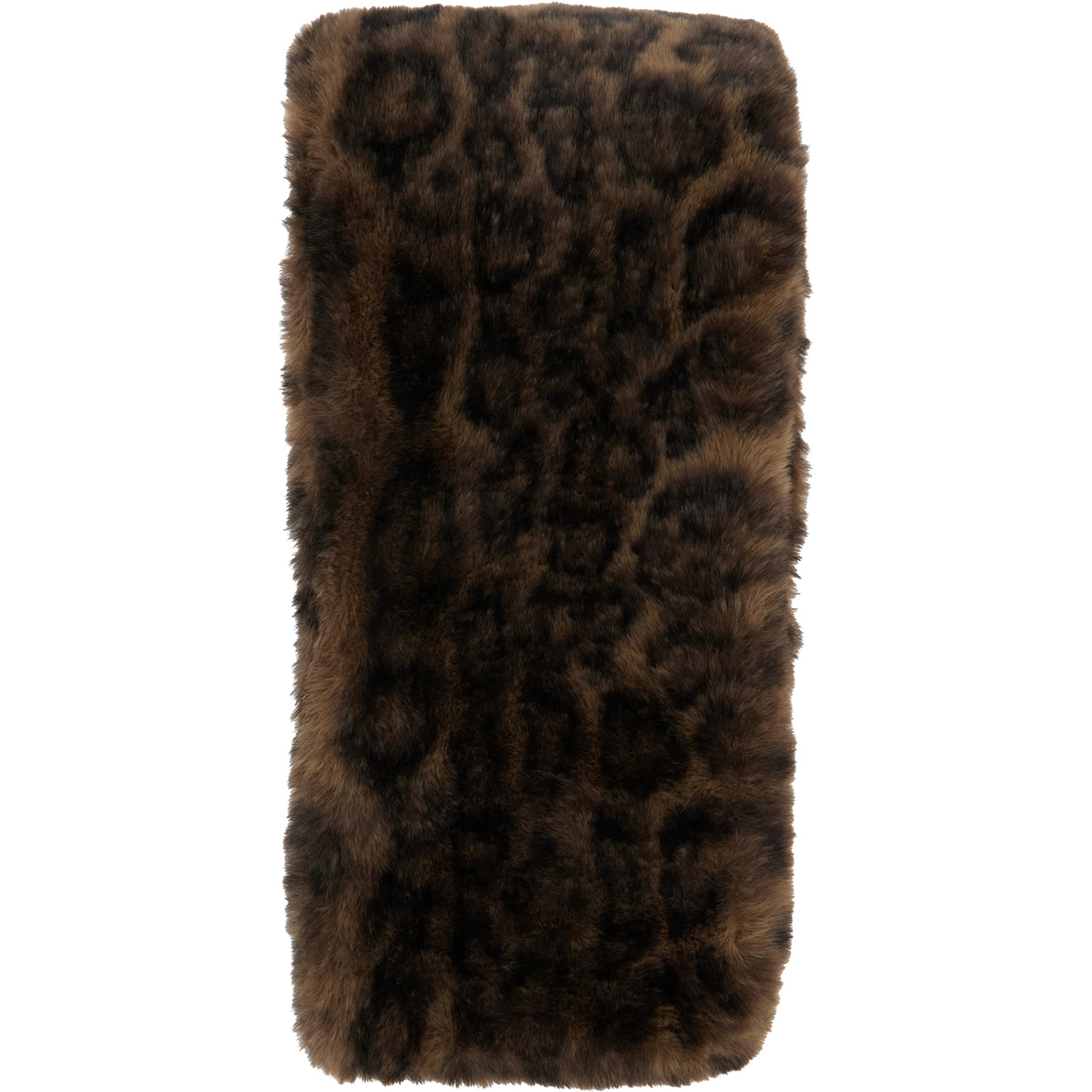 Scarf Kai with Leopard Motif in Ecoleather Brown Woman